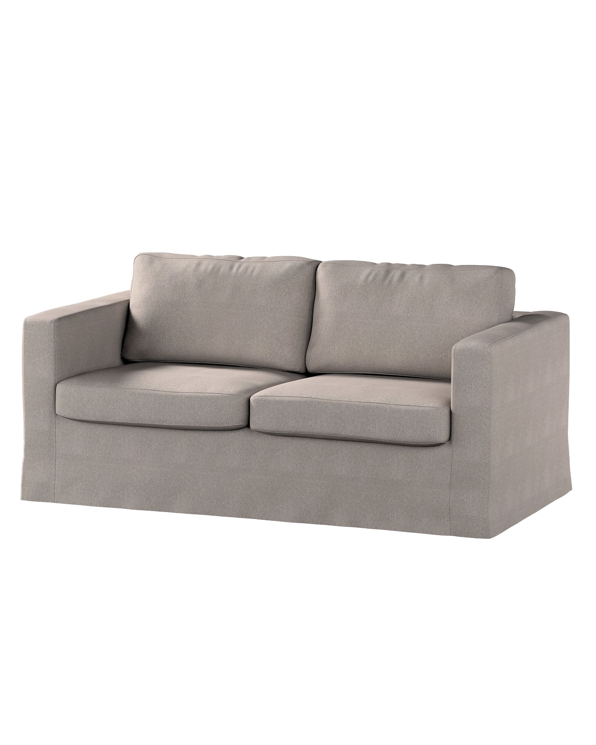 Bezug für Karlstad 2-Sitzer Sofa nicht ausklappbar, lang Farbe beige Stoff strukturiert