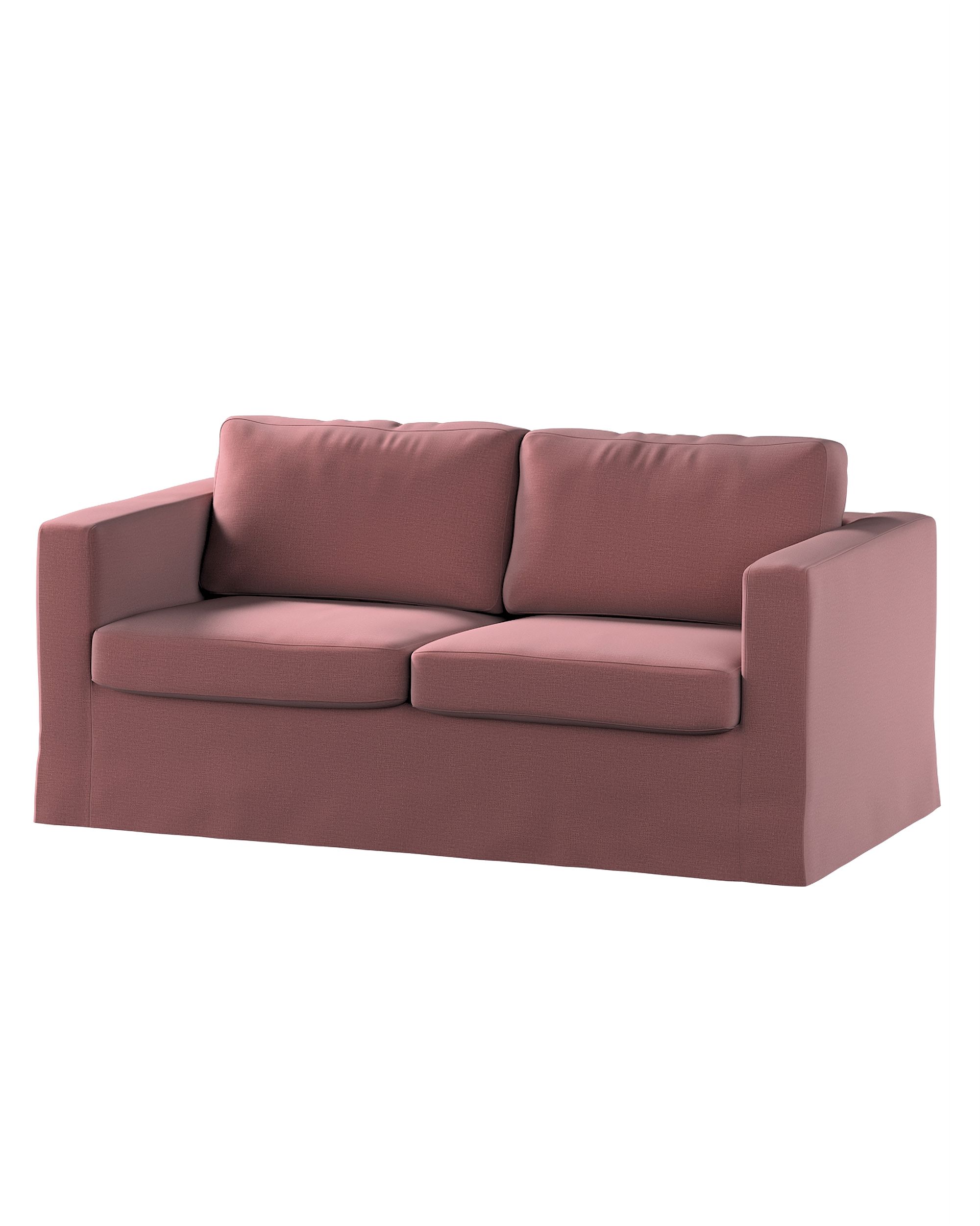 Bezug für Karlstad 2-Sitzer Sofa nicht ausklappbar, lang Farbe violett Stoff samt