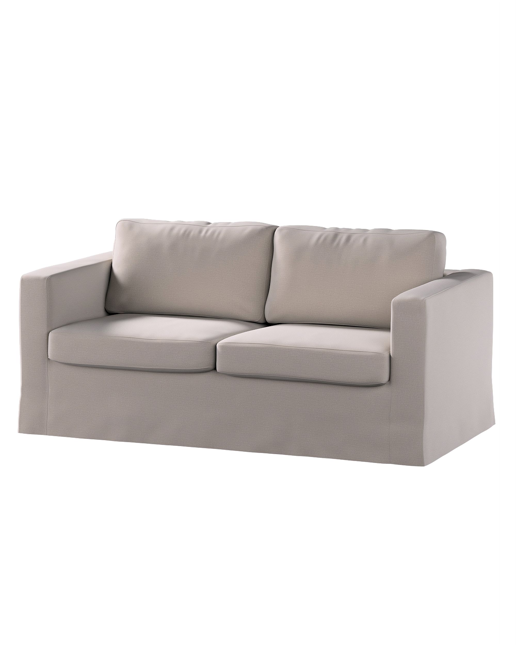 Bezug für Karlstad 2-Sitzer Sofa nicht ausklappbar, lang Farbe beige Stoff samt