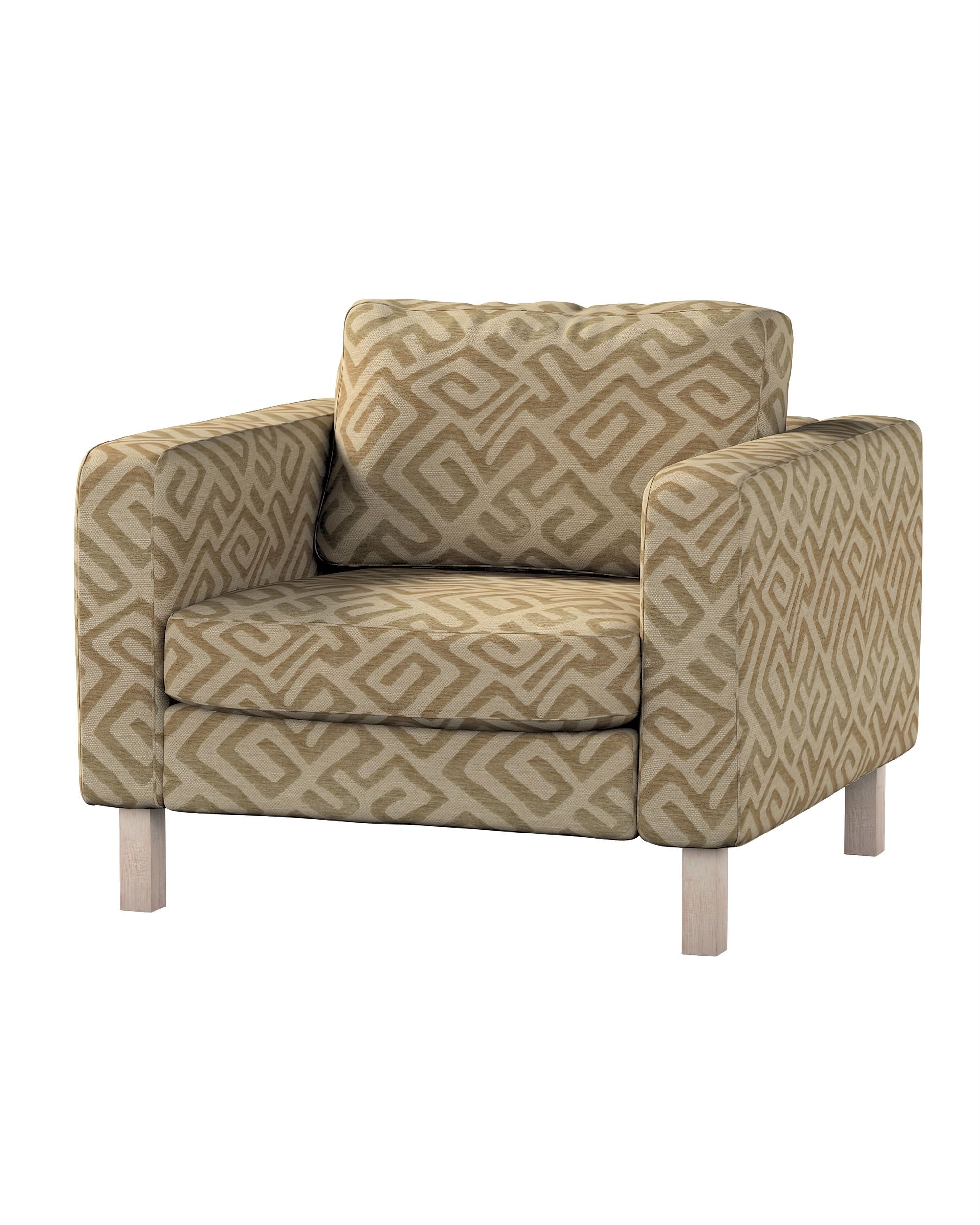 Bezug für Karlstad Sessel Farbe beige Stoff strukturiert, gemustert