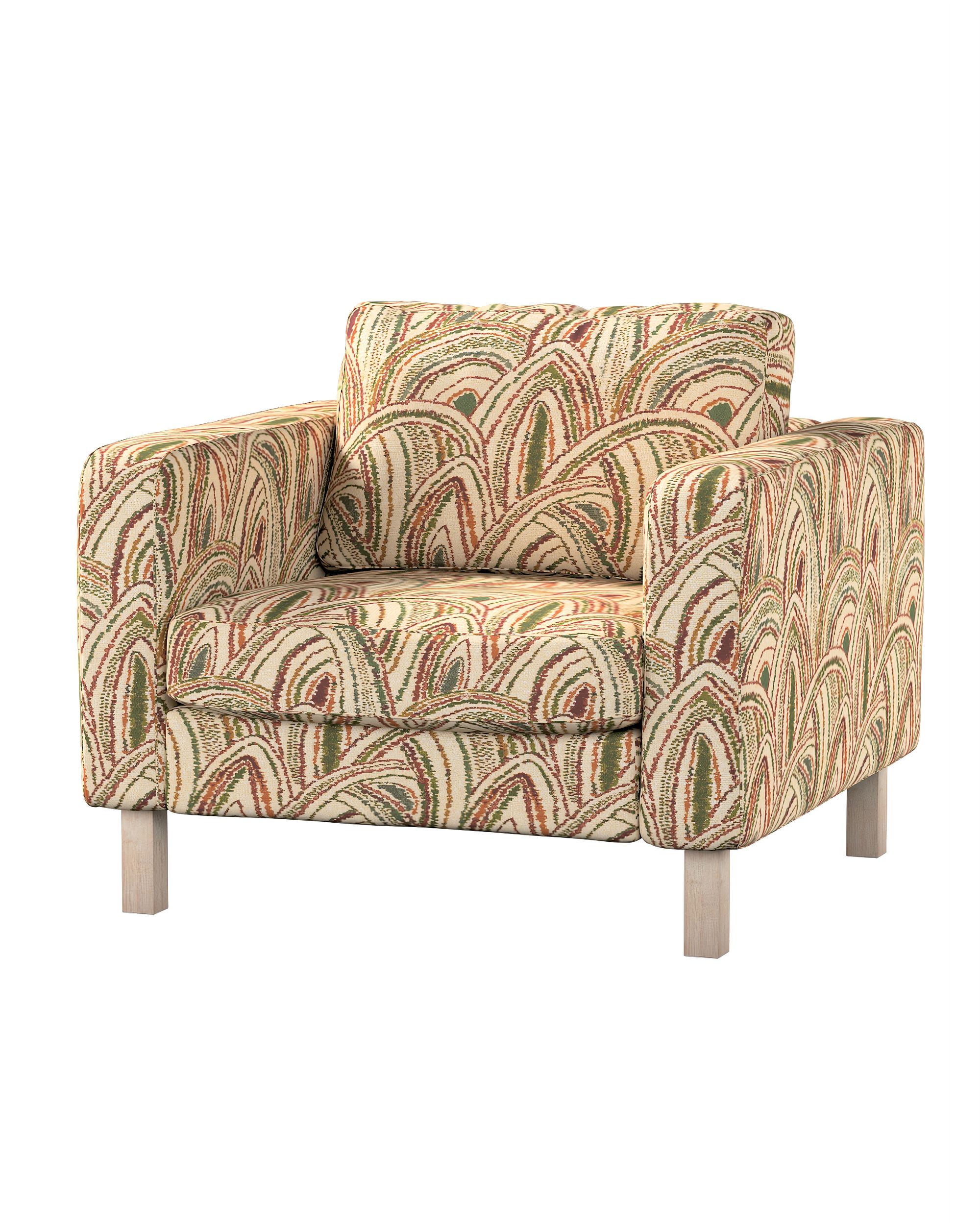 Bezug für Karlstad Sessel Farbe bunt Stoff strukturiert, gemustert