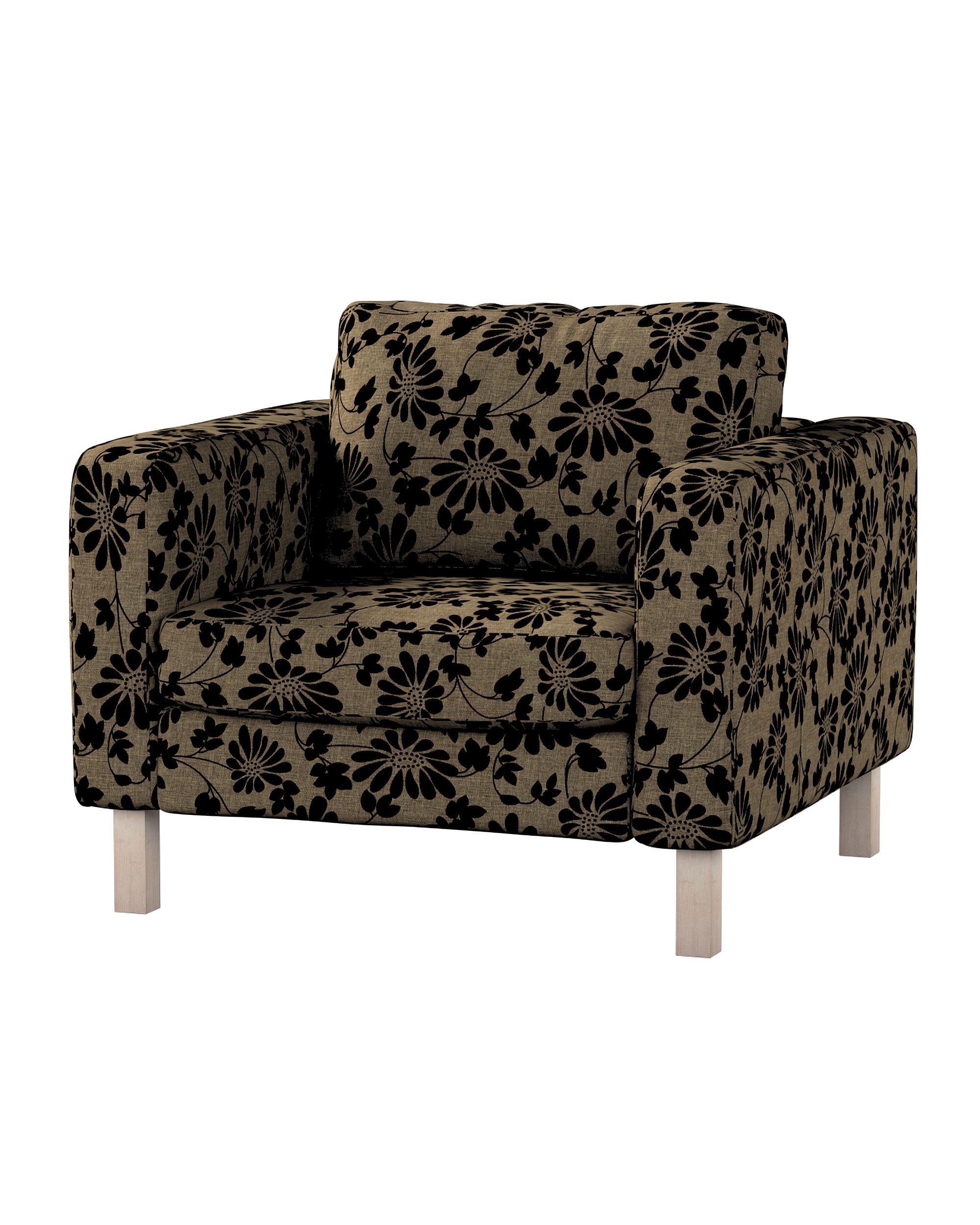 Bezug für Karlstad Sessel Farbe beige Stoff strukturiert, gemustert