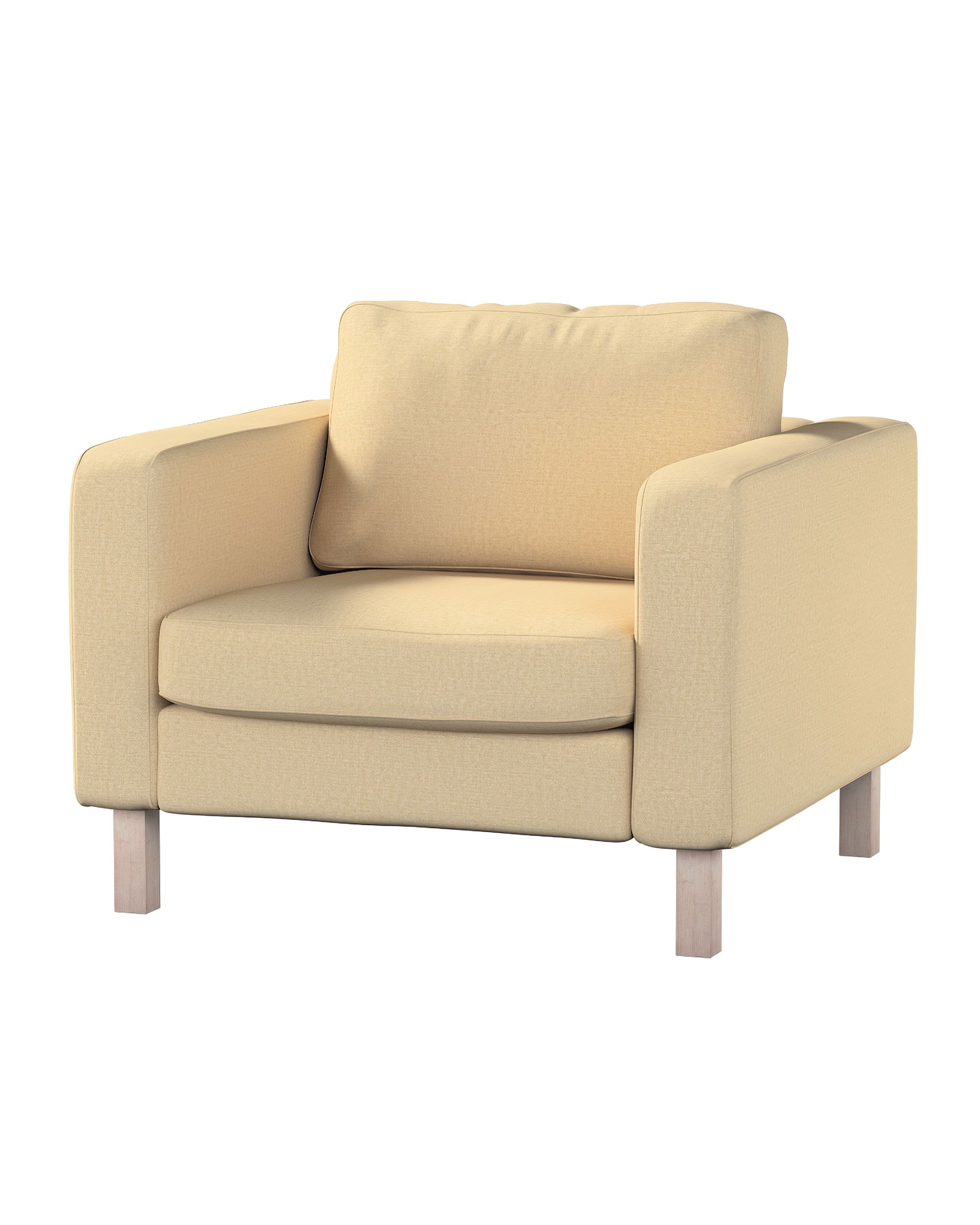 Bezug für Karlstad Sessel Farbe beige Stoff glänzend, strukturiert
