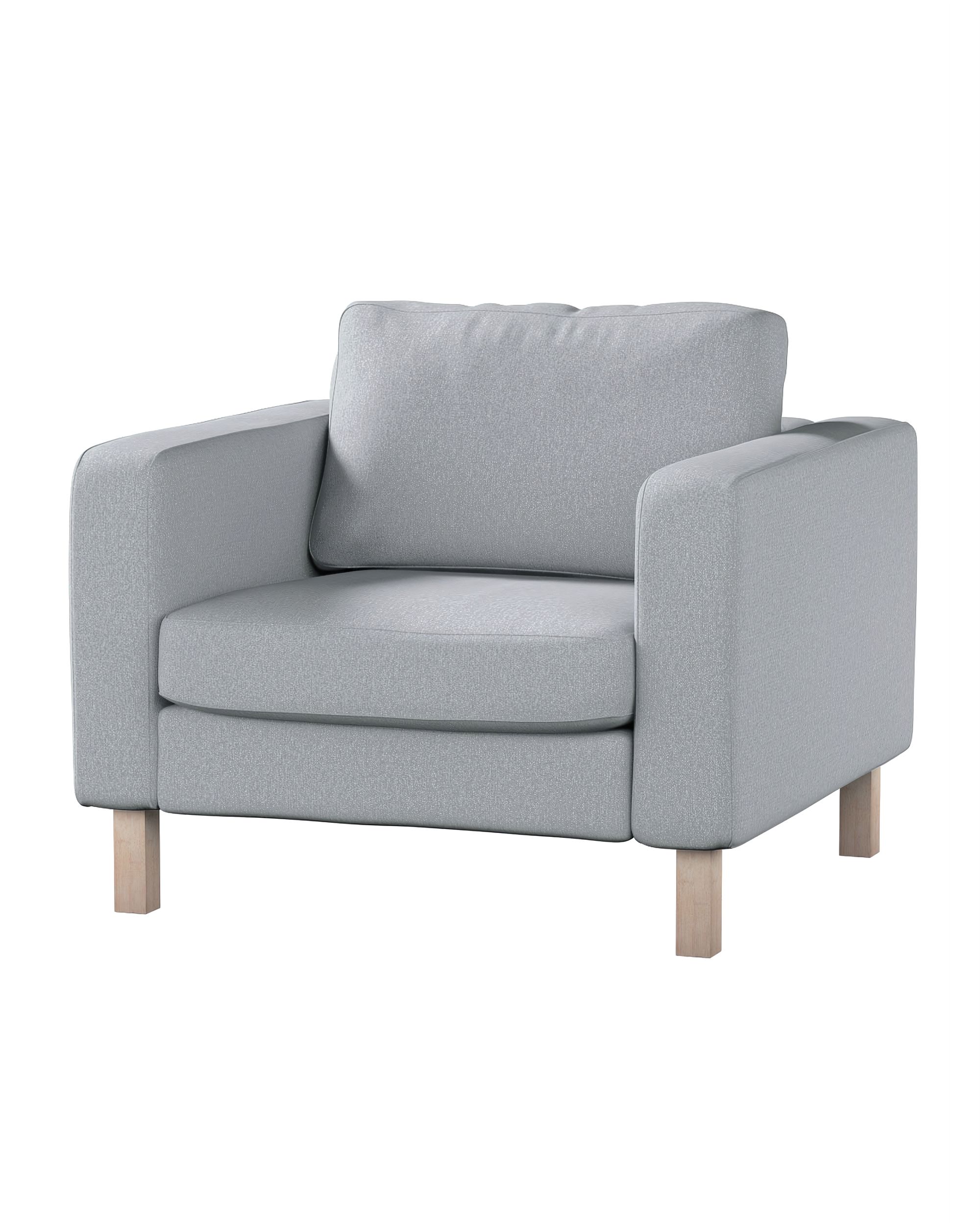 Bezug für Karlstad Sessel Farbe grau Stoff strukturiert
