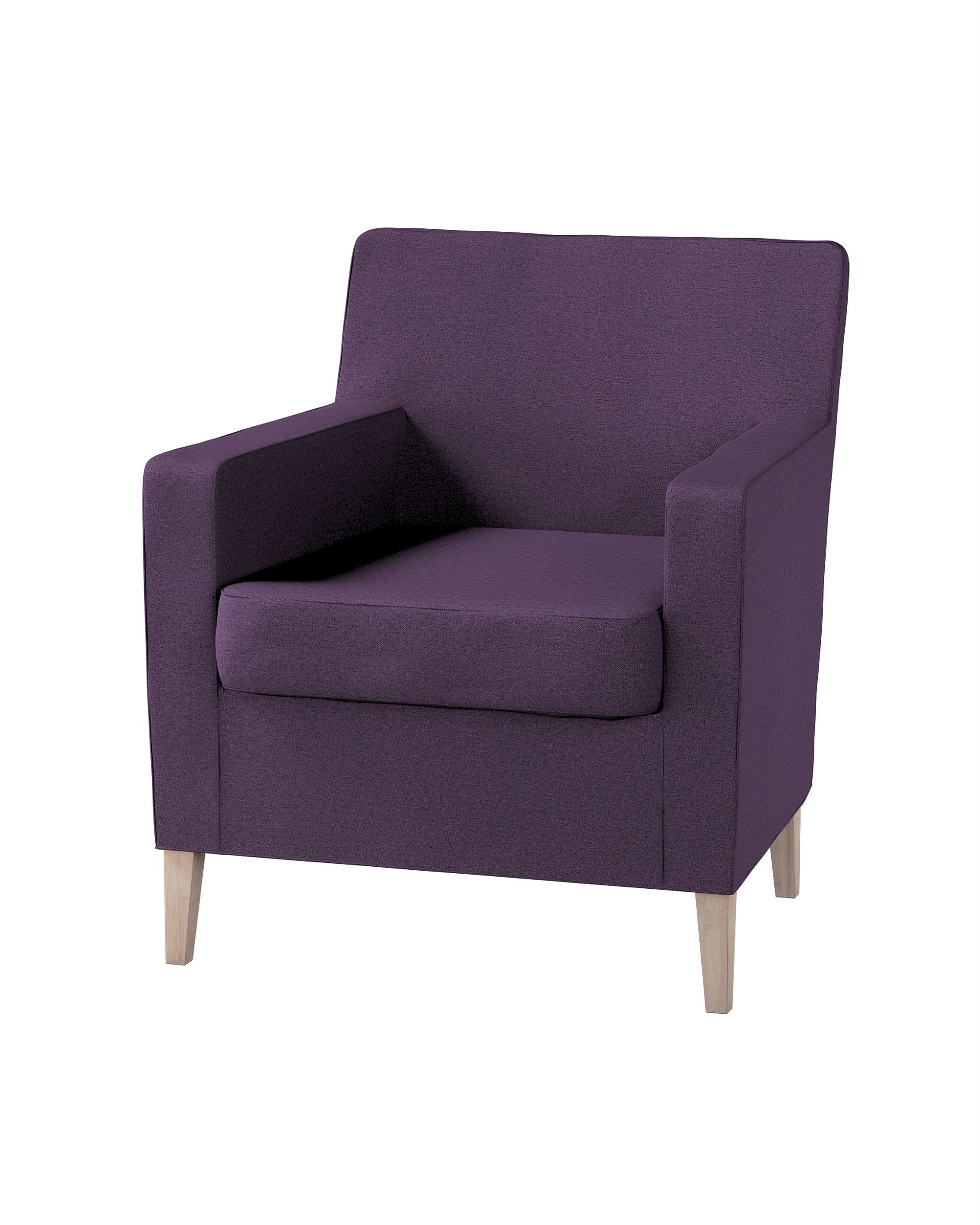 Bezug für Karlstad Sessel (hoch) Farbe violett Stoff strukturiert