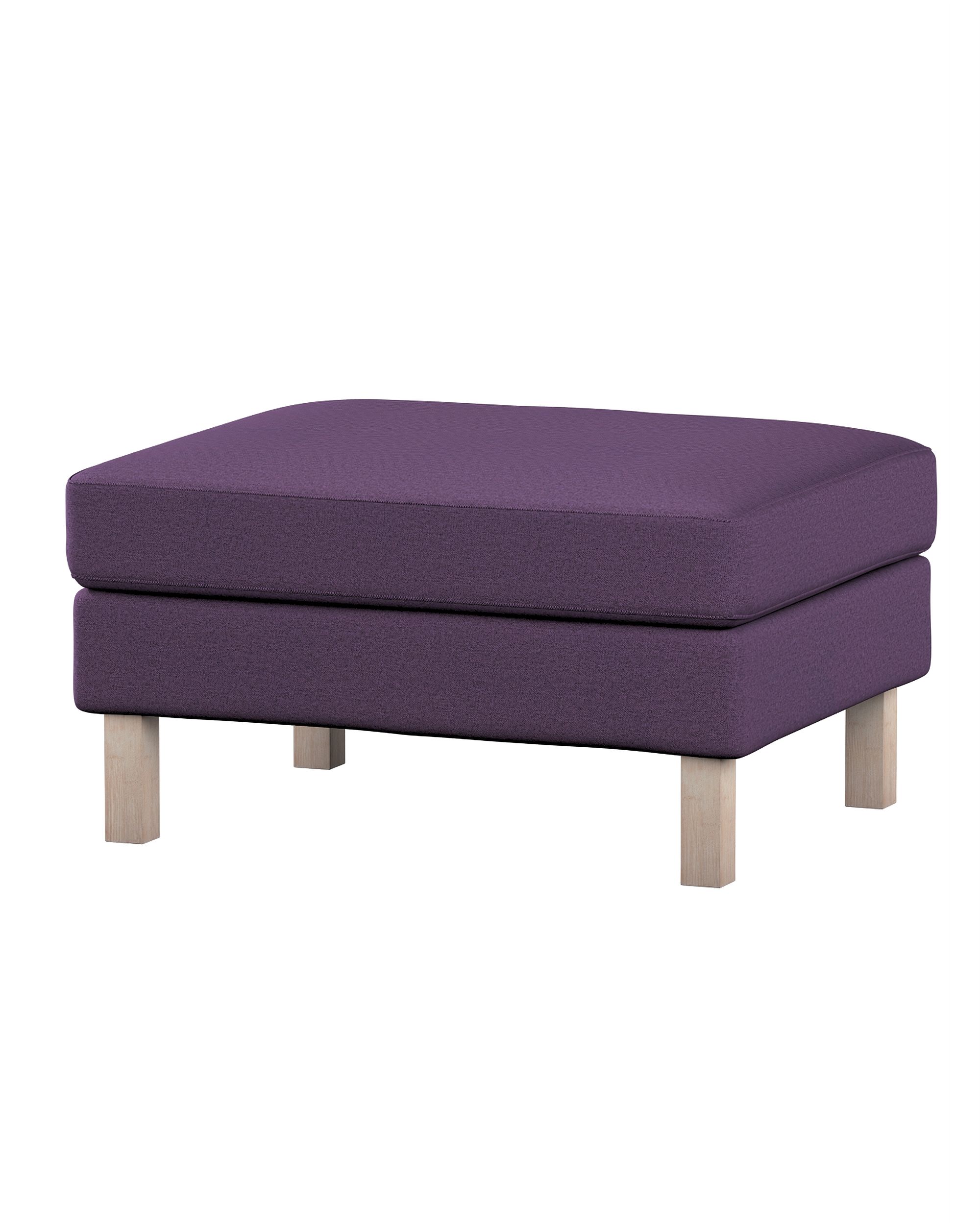 Bezug für Karlstad Hocker Farbe violett Stoff strukturiert
