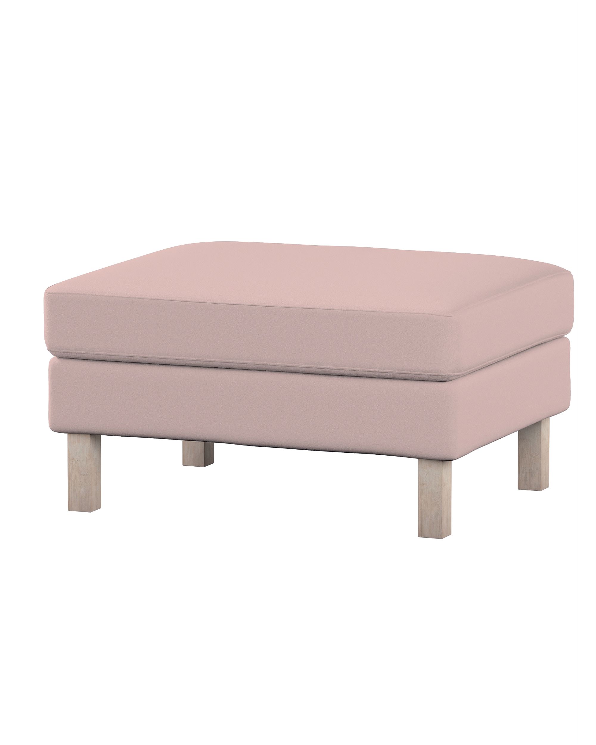 Bezug für Karlstad Hocker Farbe rosa Stoff strukturiert