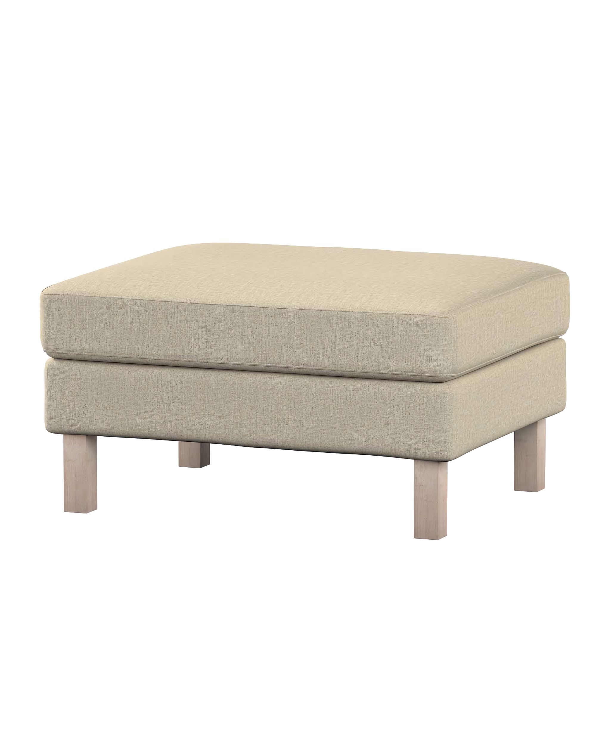 Bezug für Karlstad Hocker Farbe beige Stoff strukturiert
