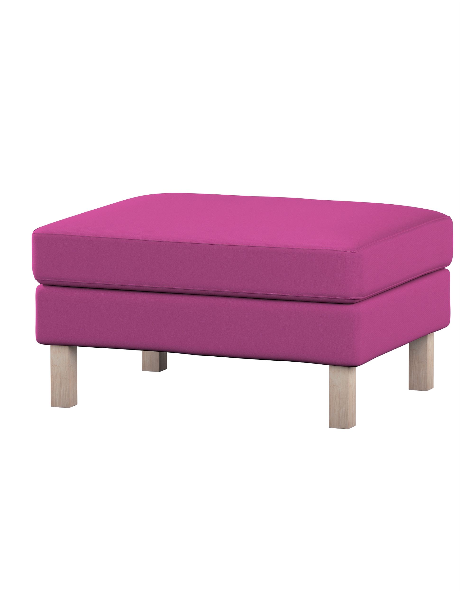Bezug für Karlstad Hocker Farbe rosa Stoff strukturiert
