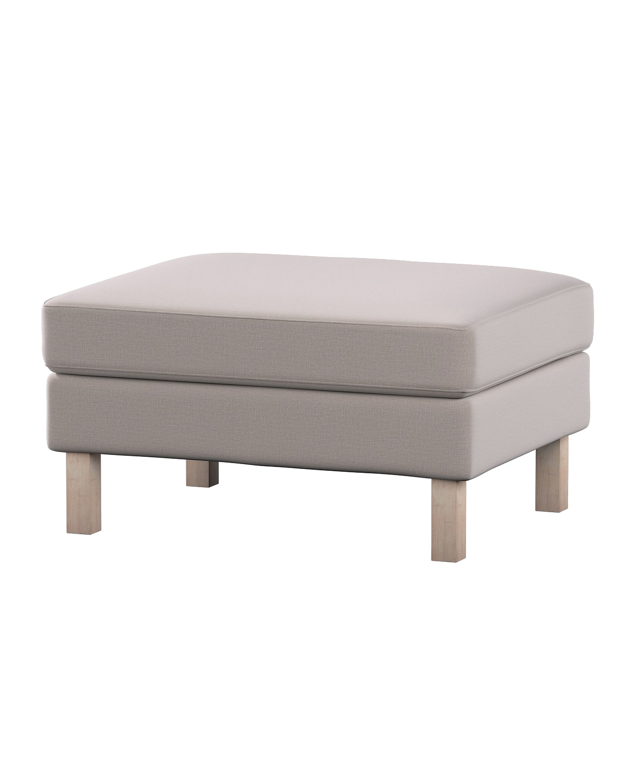 Bezug für Karlstad Hocker Farbe beige Stoff samt