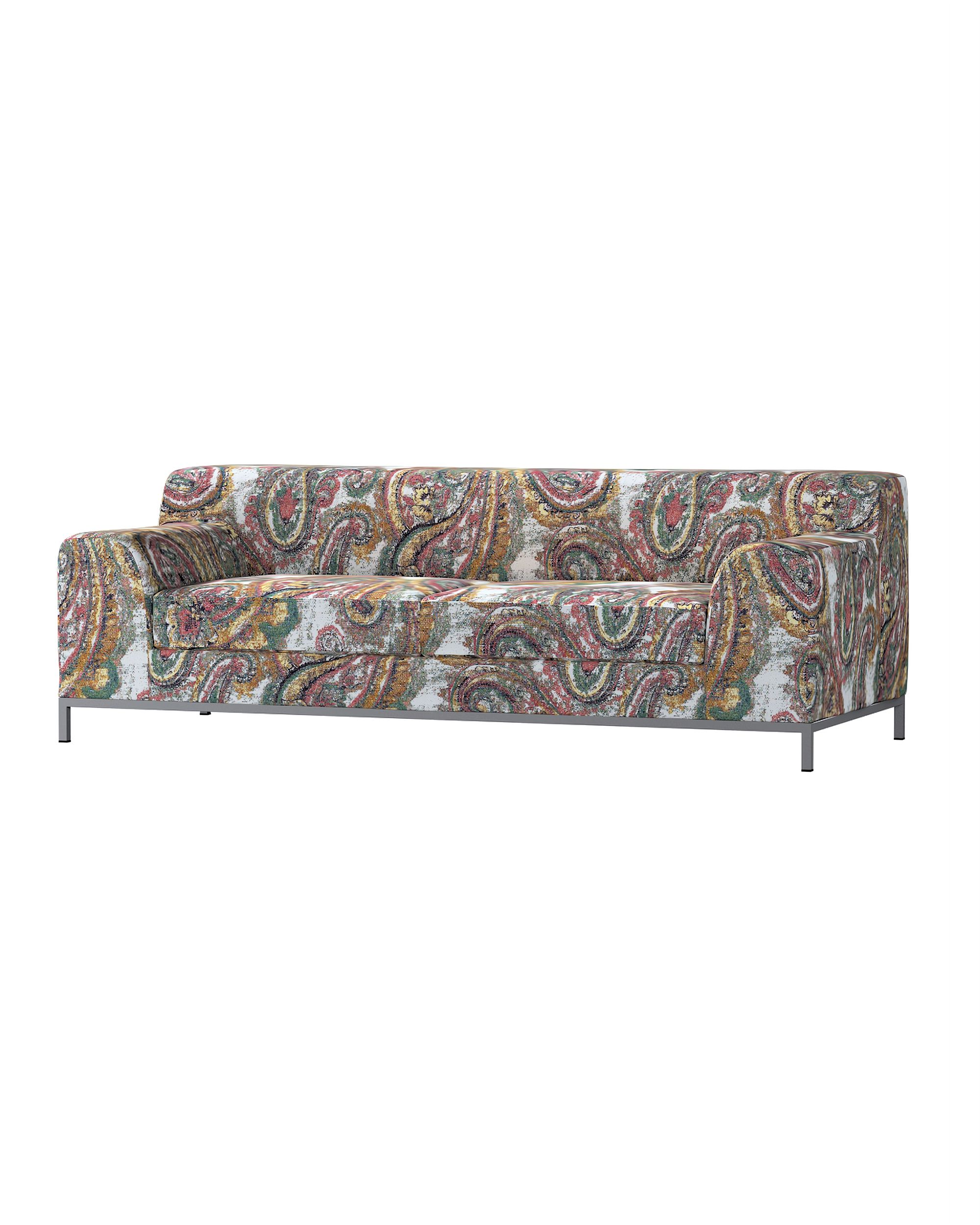 Bezug für Kramfors 3-Sitzer Sofa Farbe bunt Stoff strukturiert, gemustert