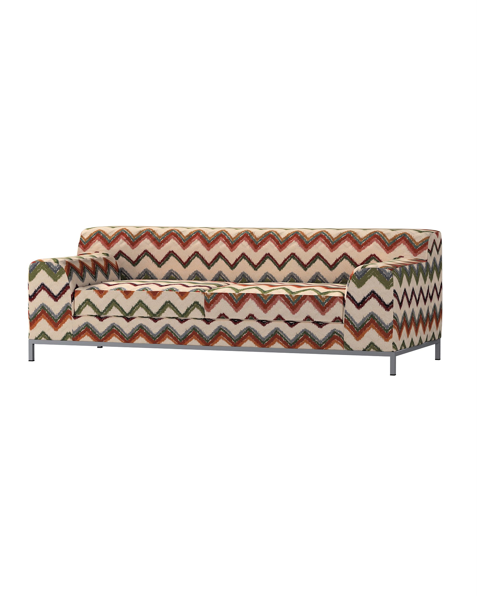 Bezug für Kramfors 3-Sitzer Sofa Farbe bunt Stoff strukturiert, gemustert