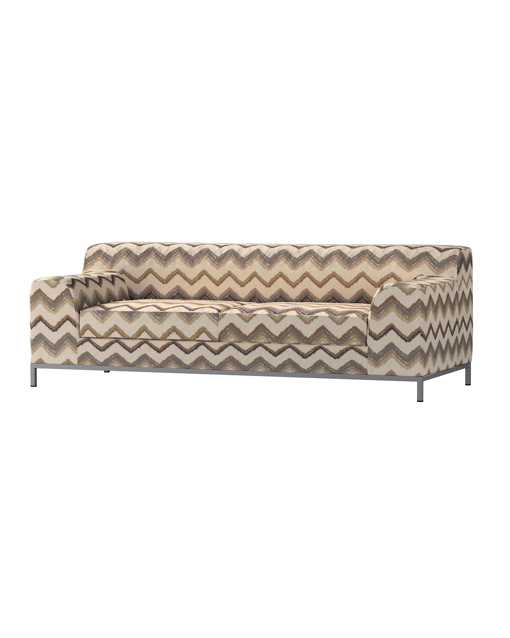 Bezug für Kramfors 3-Sitzer Sofa Farbe beige Stoff strukturiert, gemustert