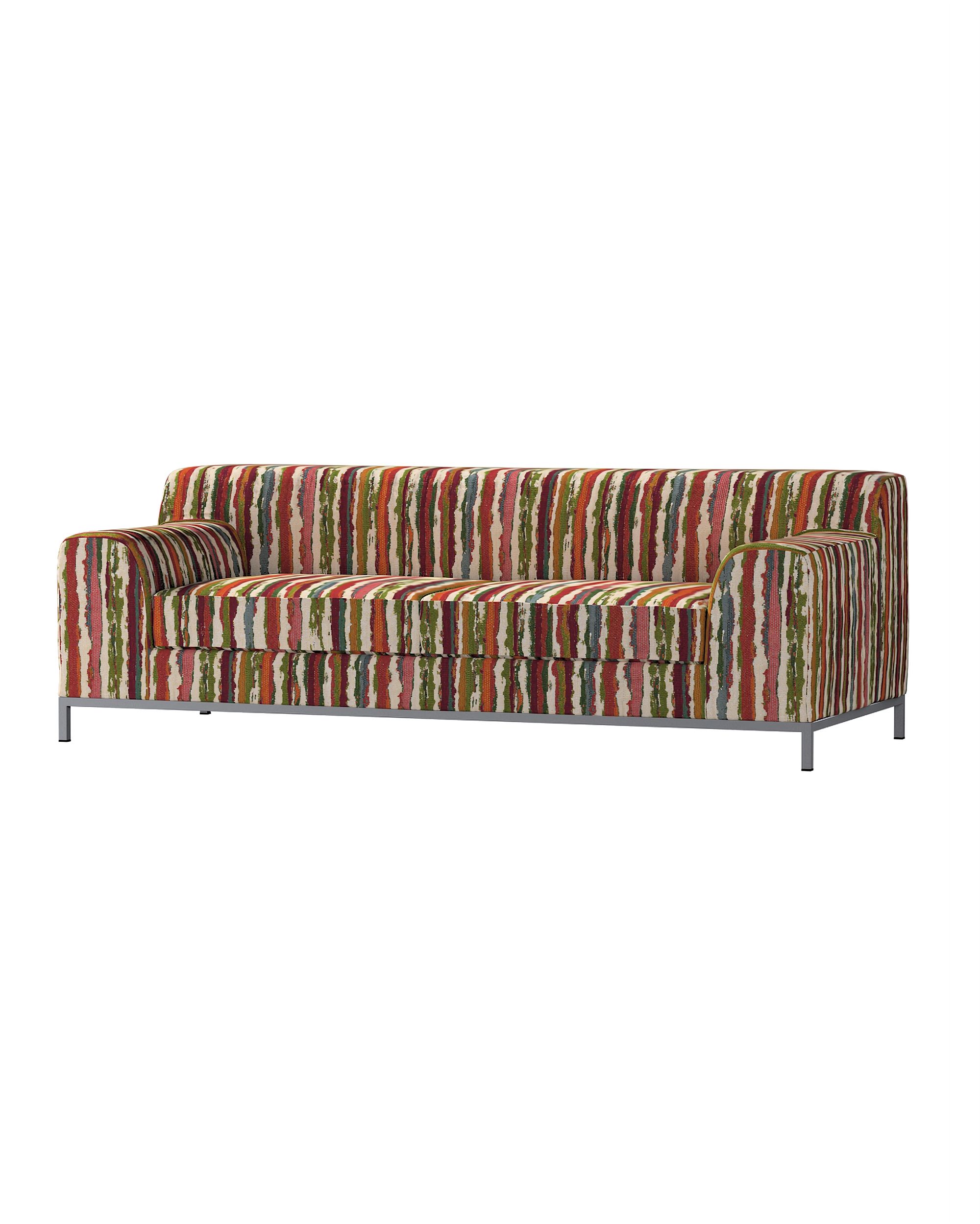 Bezug für Kramfors 3-Sitzer Sofa Farbe bunt Stoff strukturiert, gemustert