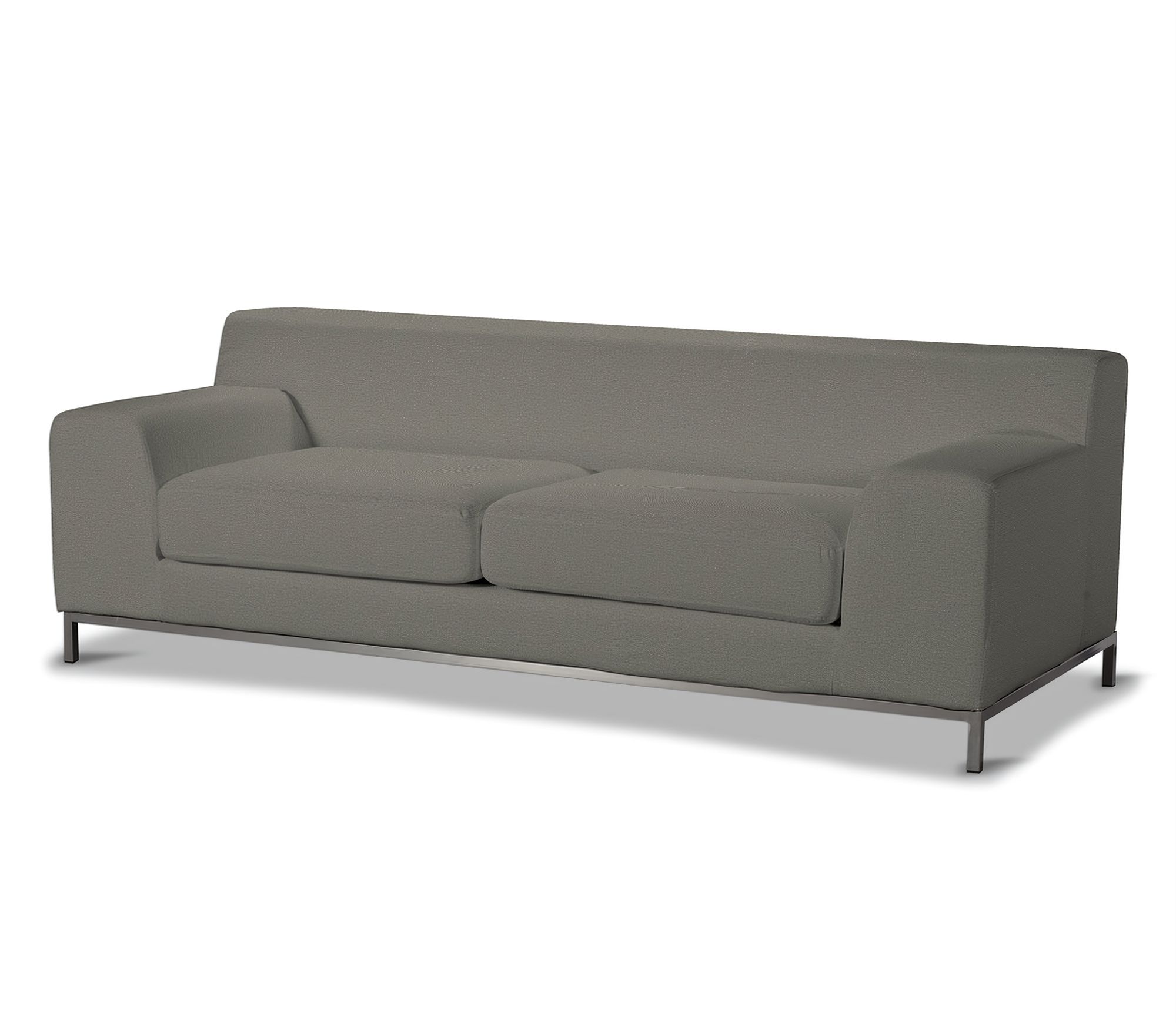 Bezug für Kramfors 3-Sitzer Sofa Farbe grau Stoff strukturiert