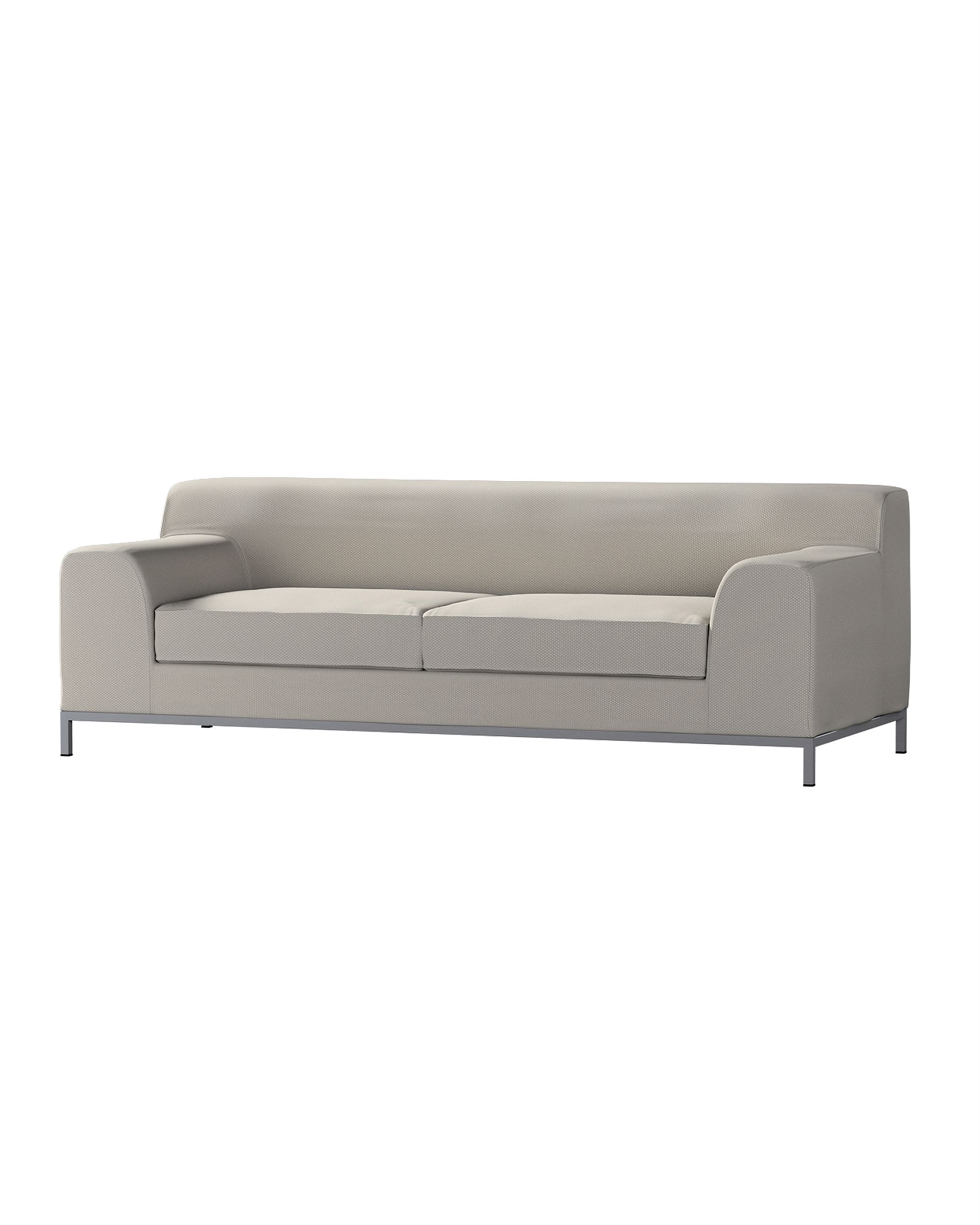 Bezug für Kramfors 3-Sitzer Sofa Farbe grau Stoff strukturiert