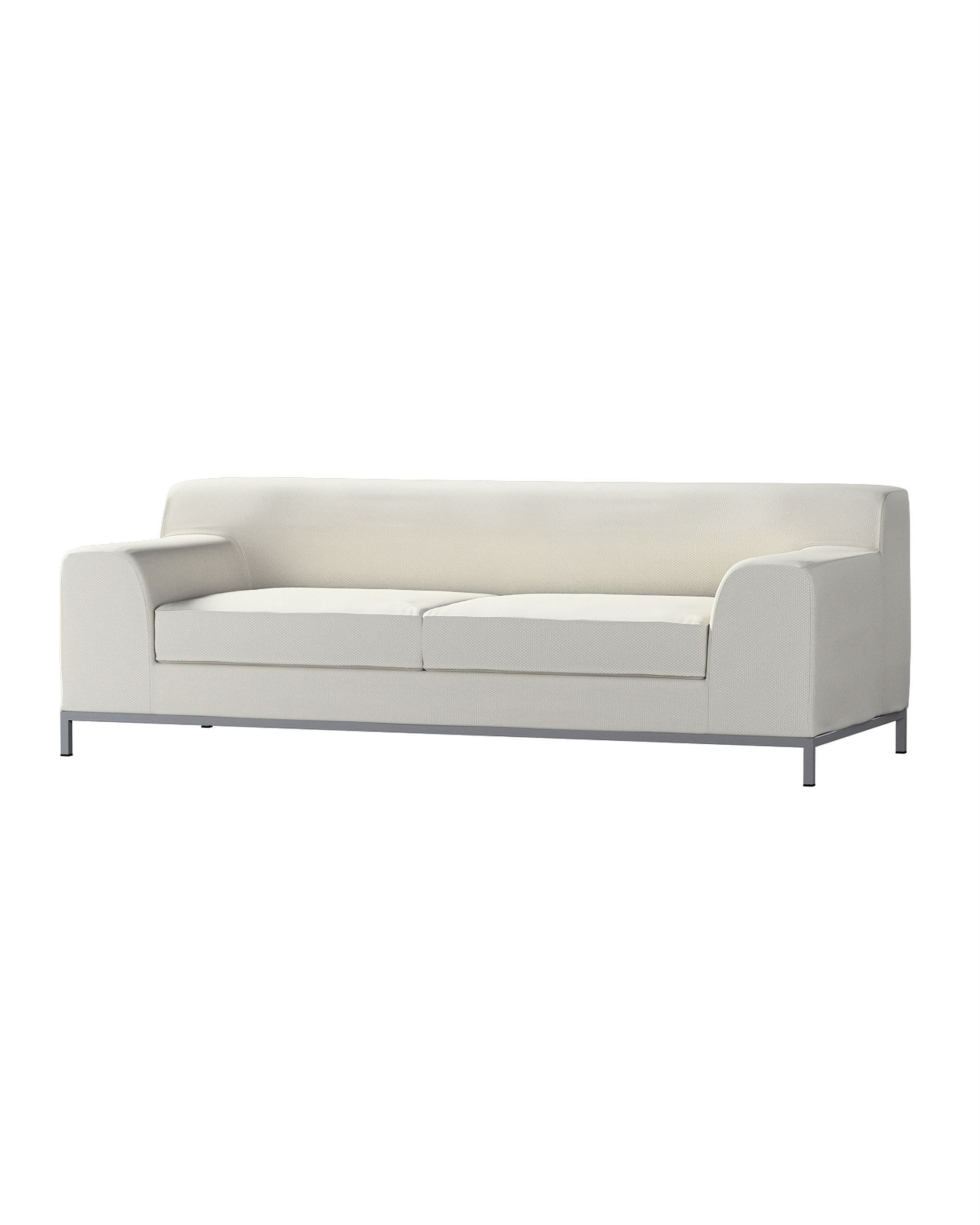 Bezug für Kramfors 3-Sitzer Sofa Farbe grau Stoff strukturiert
