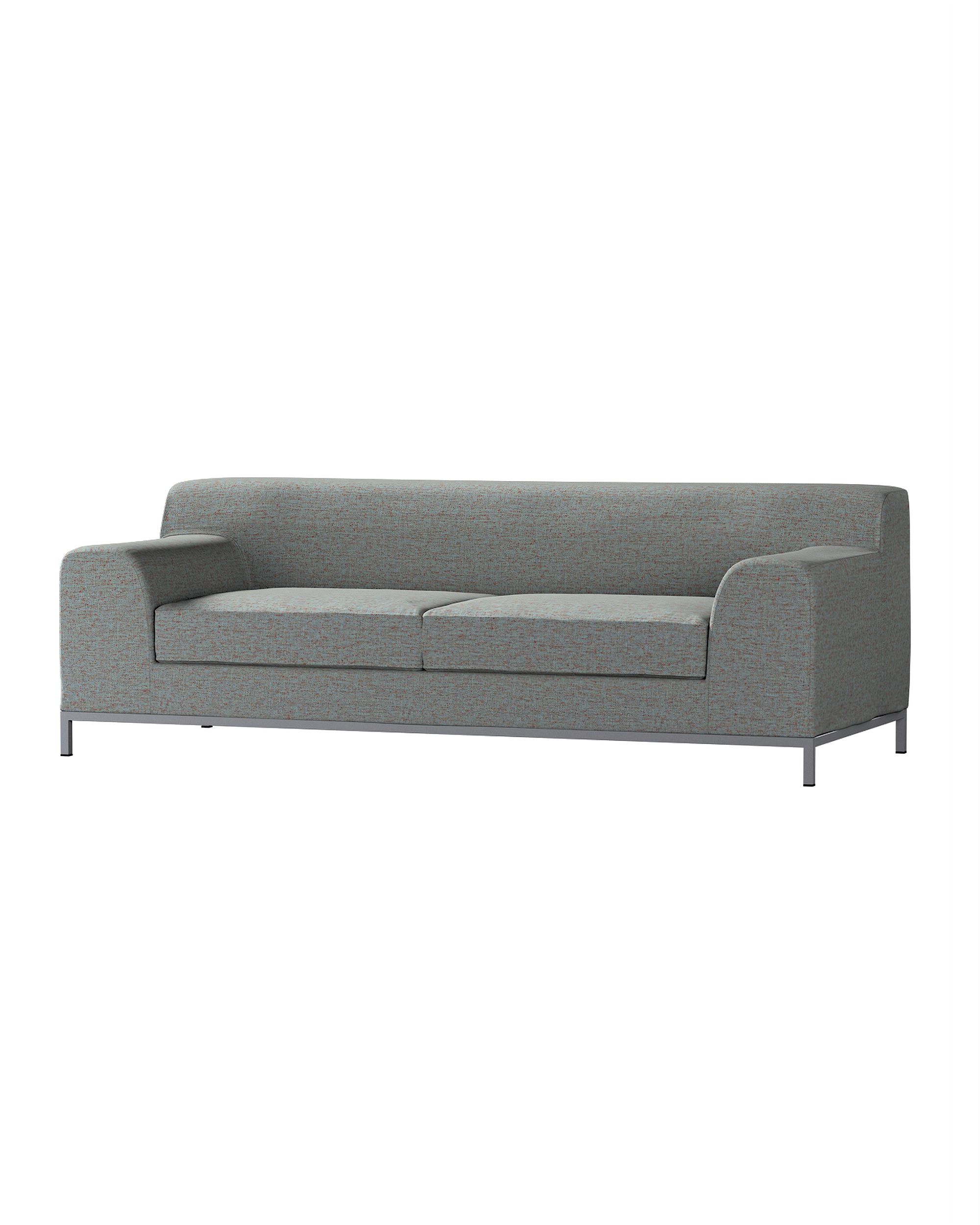 Bezug für Kramfors 3-Sitzer Sofa Farbe blau Stoff strukturiert