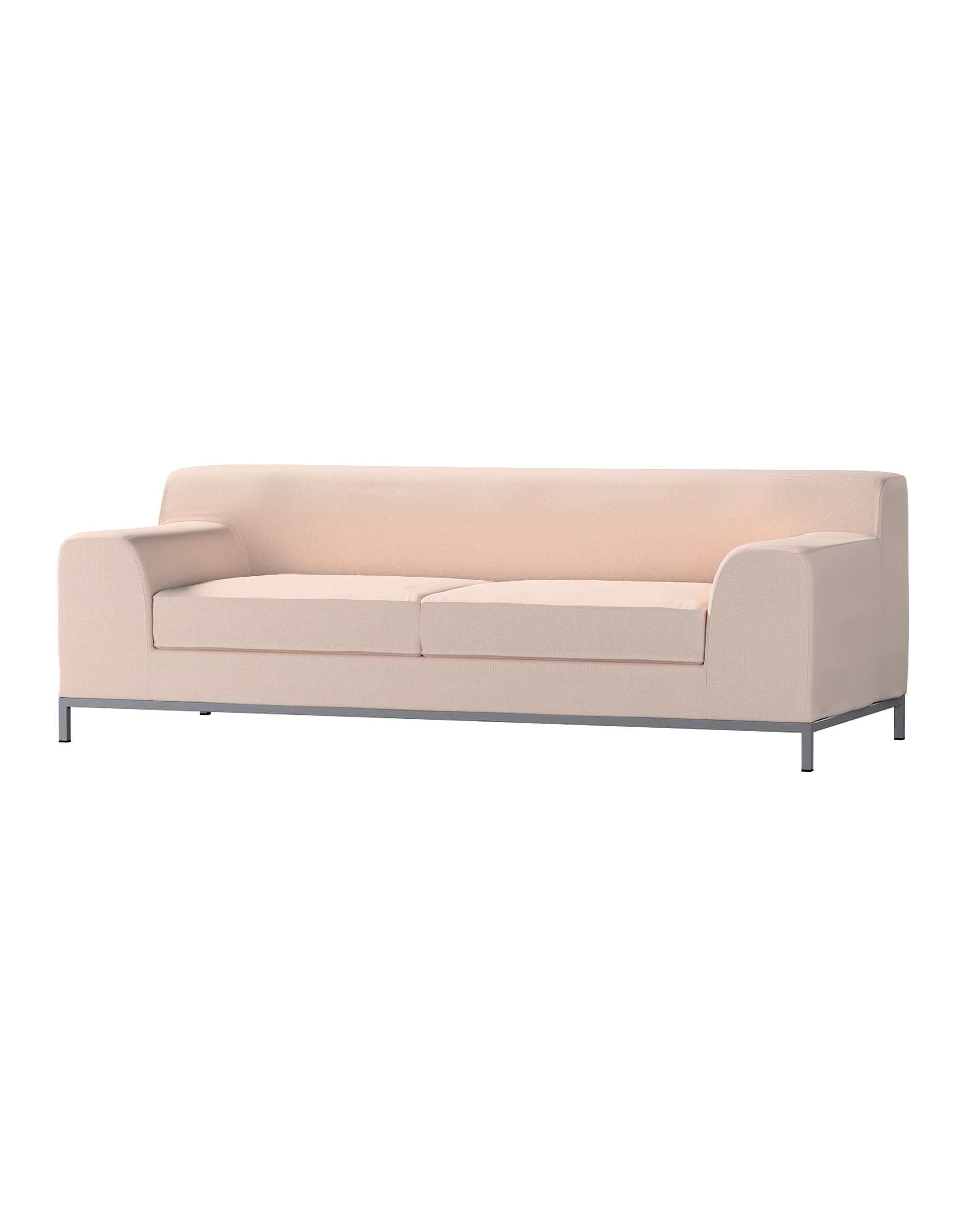 Bezug für Kramfors 3-Sitzer Sofa Farbe rosa Stoff strukturiert