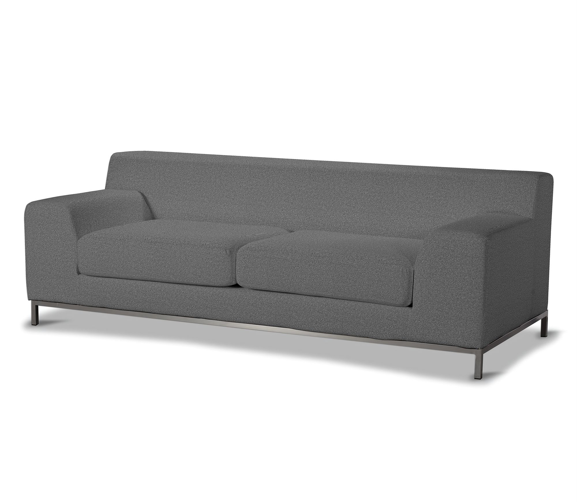 Bezug für Kramfors 3-Sitzer Sofa Farbe grau Stoff strukturiert