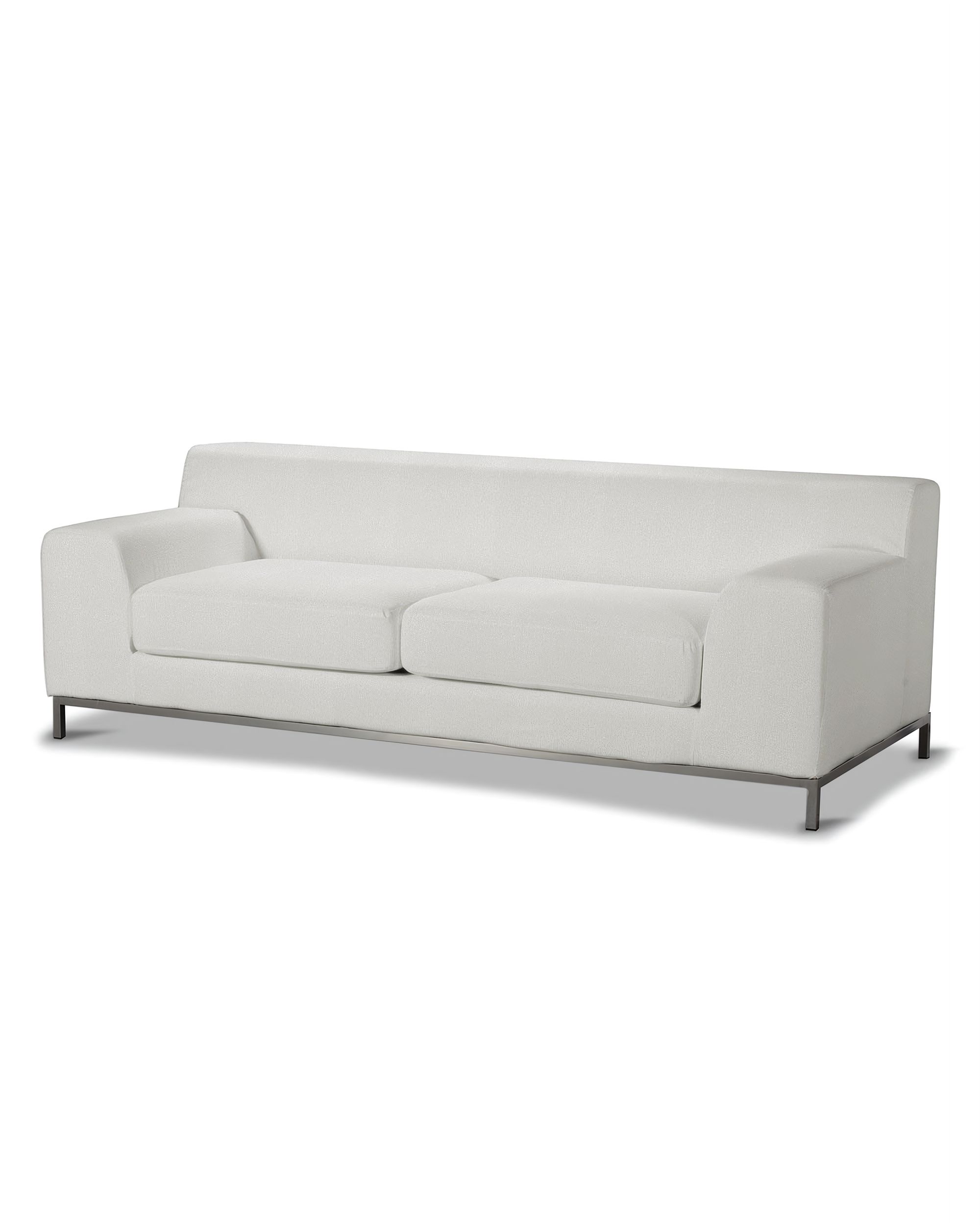 Bezug für Kramfors 3-Sitzer Sofa Farbe creme Stoff strukturiert