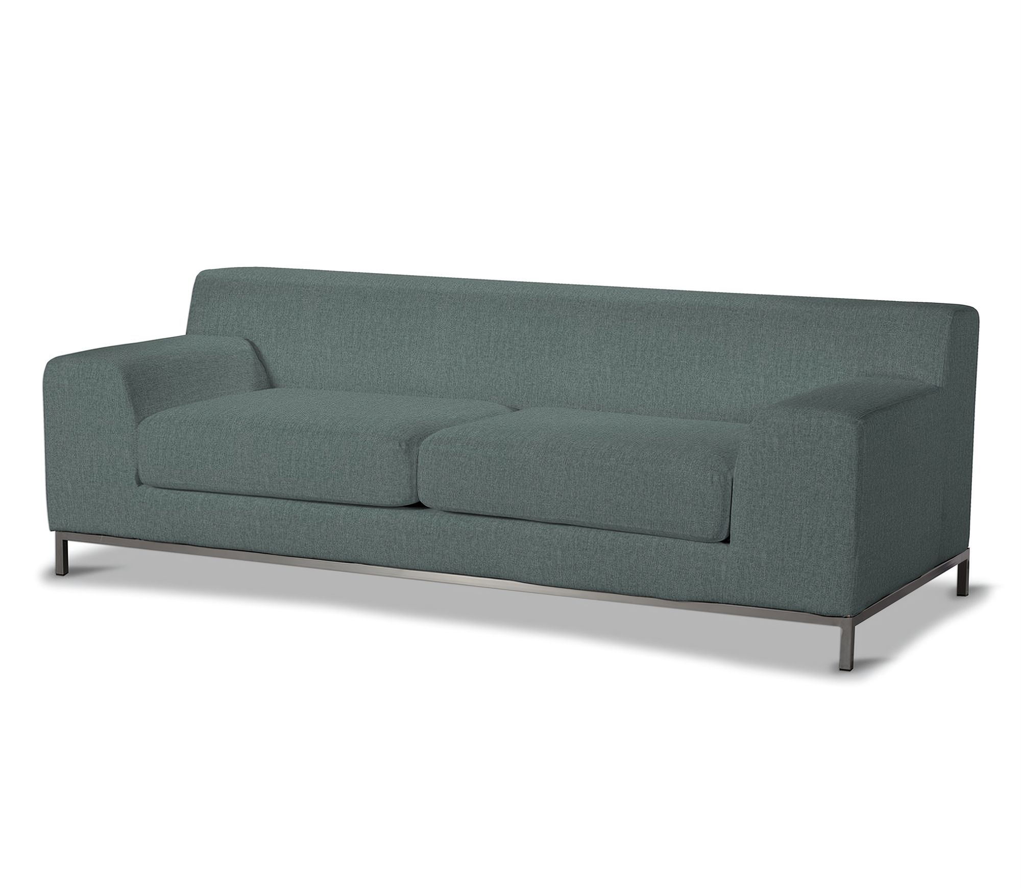 Bezug für Kramfors 3-Sitzer Sofa Farbe blau Stoff strukturiert