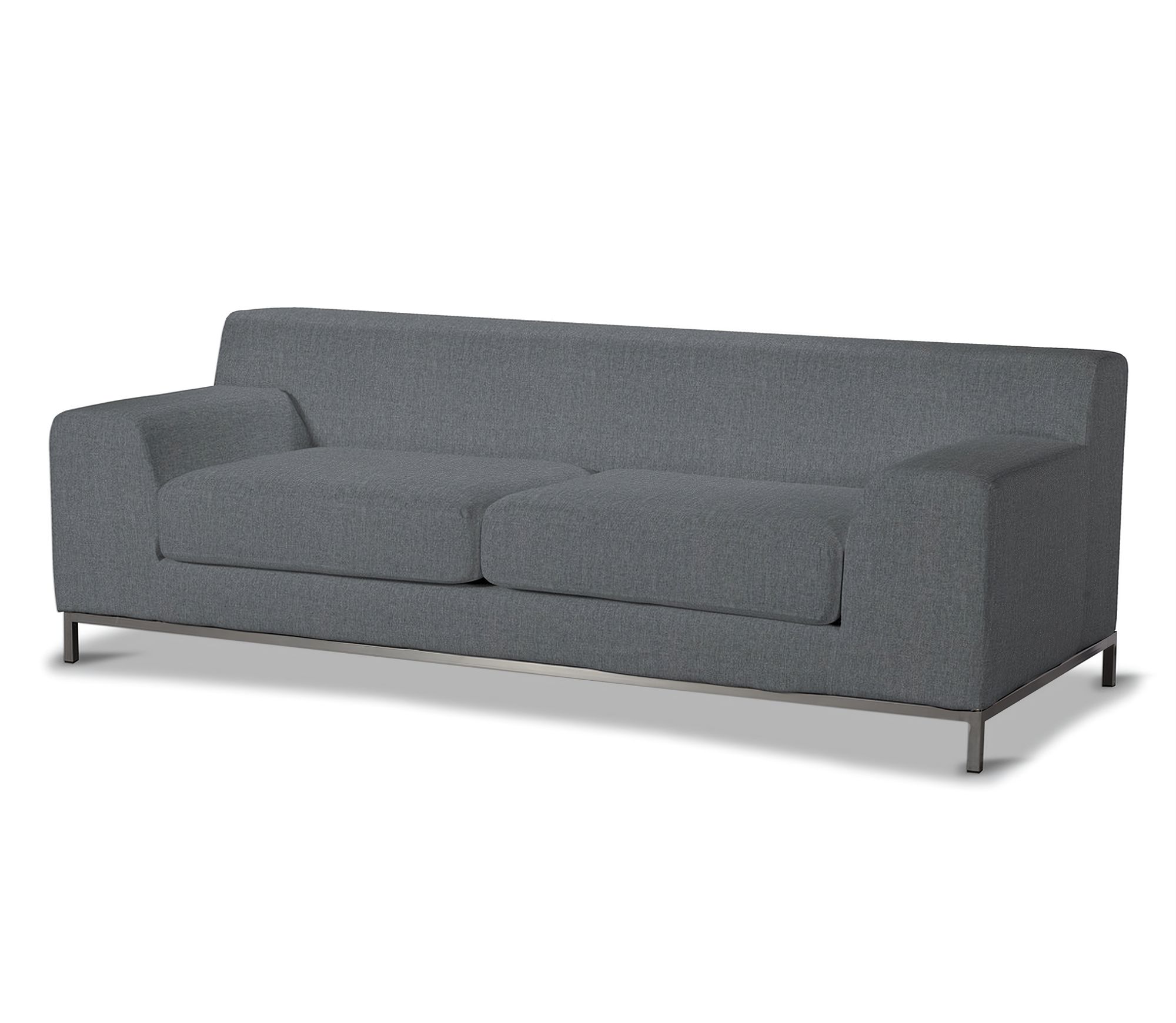 Bezug für Kramfors 3-Sitzer Sofa Farbe grau Stoff strukturiert