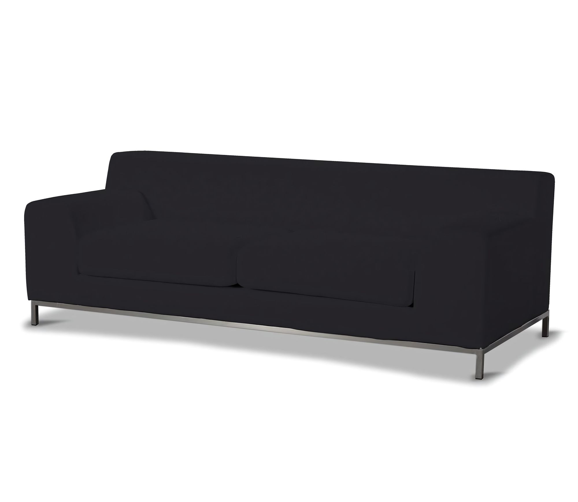 Bezug für Kramfors 3-Sitzer Sofa Farbe schwarz Stoff strukturiert