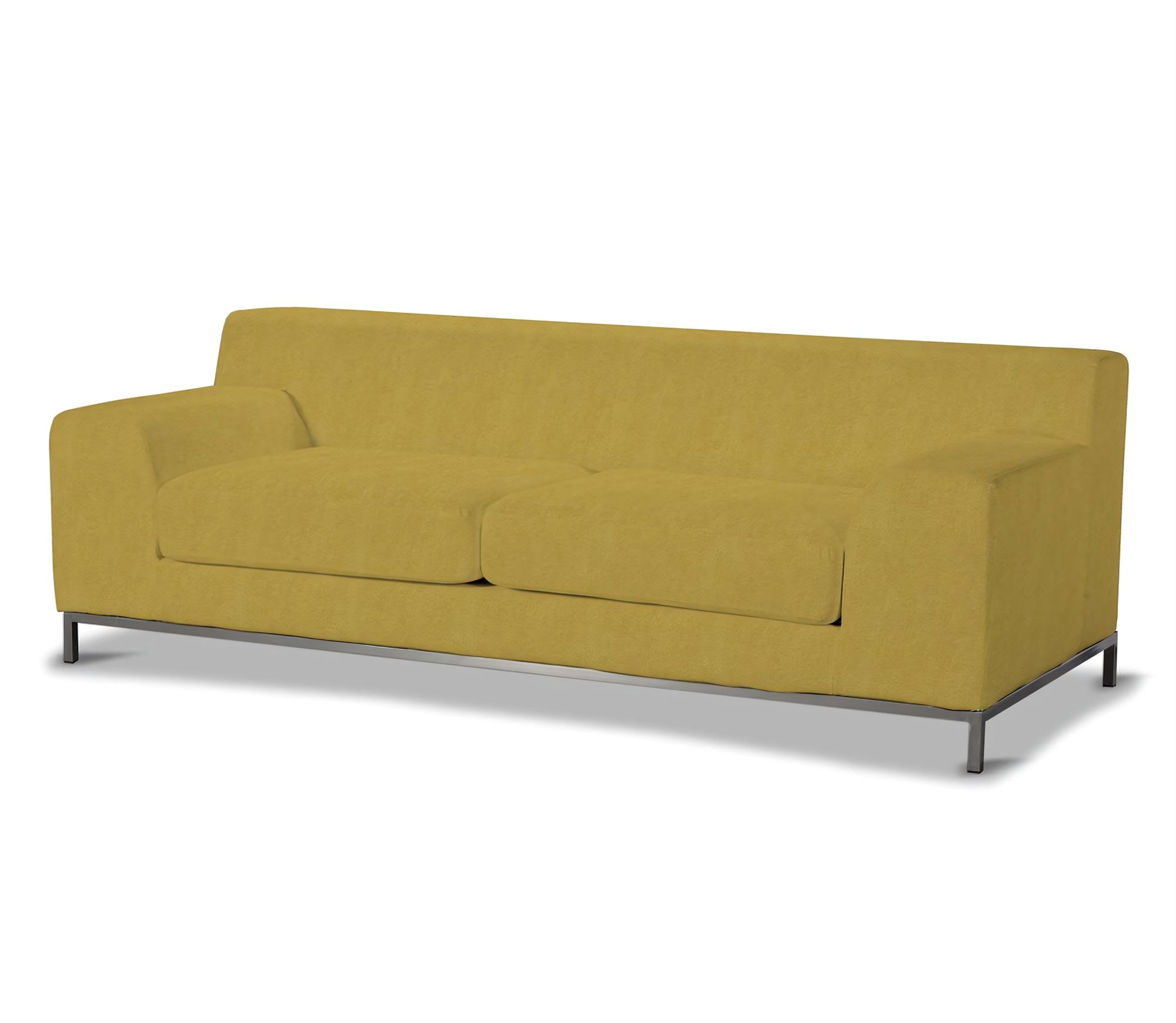 Bezug für Kramfors 3-Sitzer Sofa Farbe gelb Stoff strukturiert