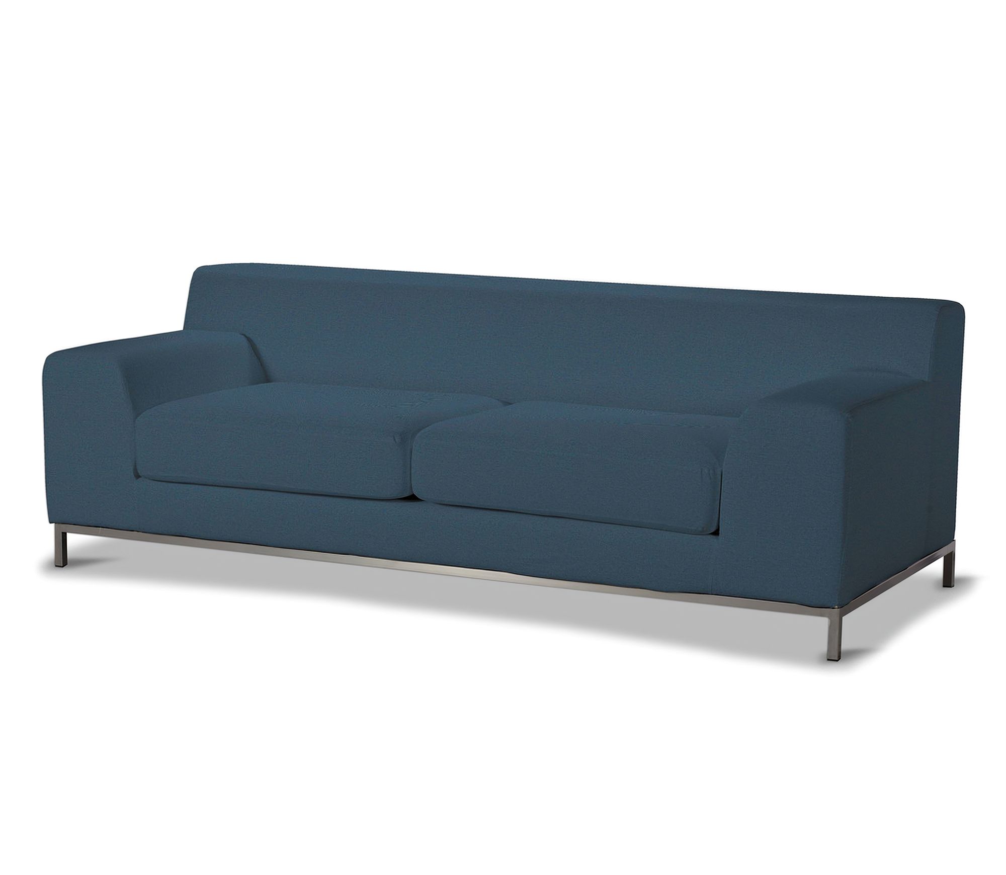 Bezug für Kramfors 3-Sitzer Sofa Farbe blau Stoff strukturiert