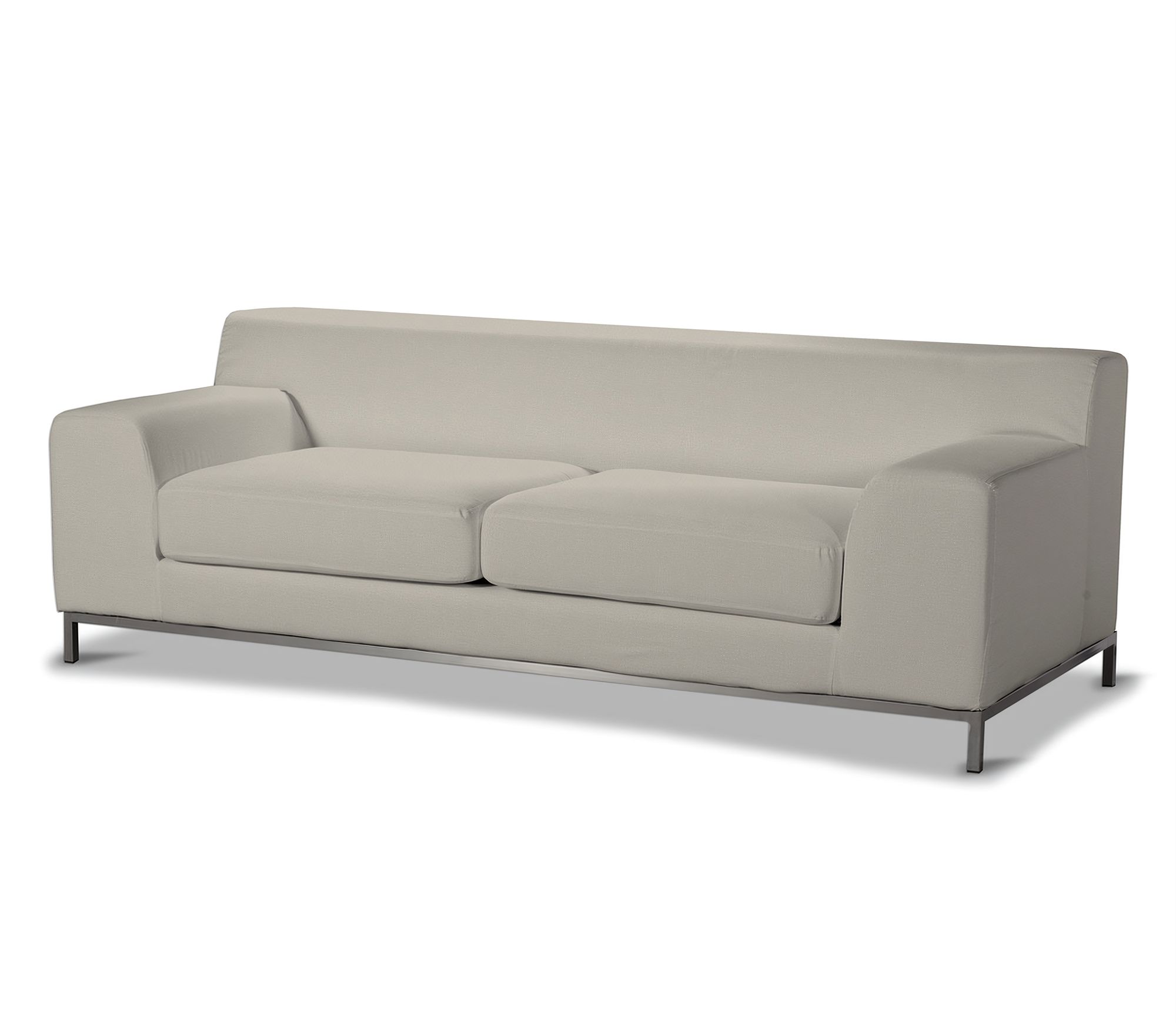 Bezug für Kramfors 3-Sitzer Sofa Farbe grau Stoff samt