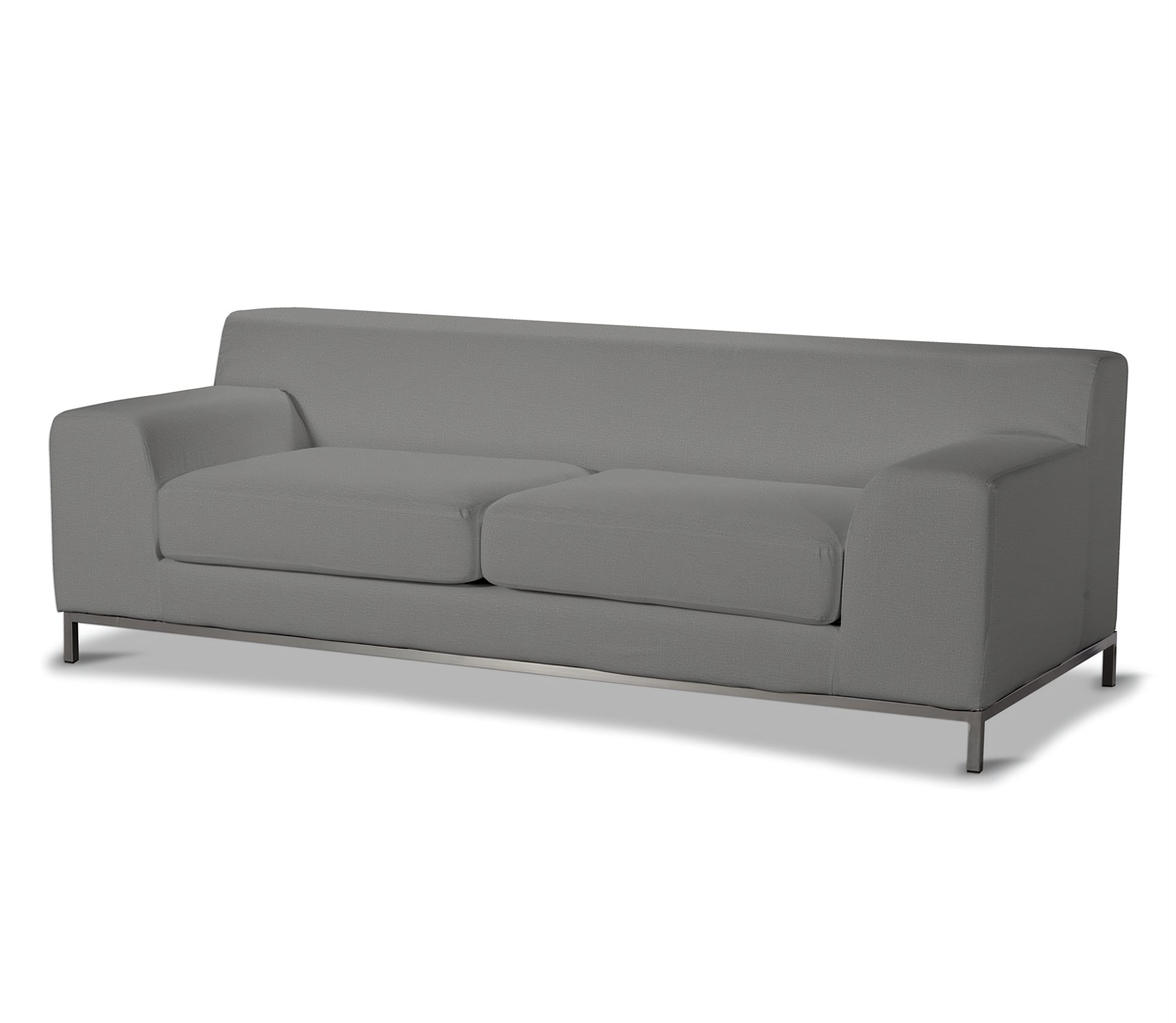 Bezug für Kramfors 3-Sitzer Sofa Farbe grau Stoff samt