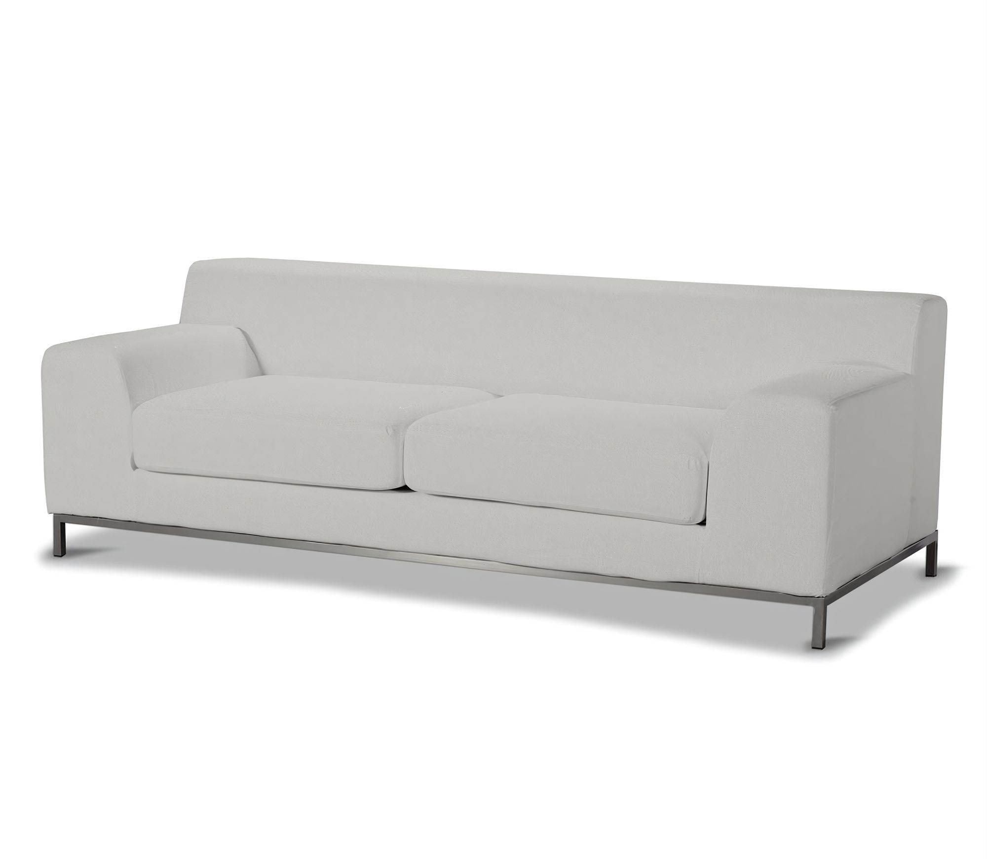 Bezug für Kramfors 3-Sitzer Sofa Farbe grau Stoff strukturiert