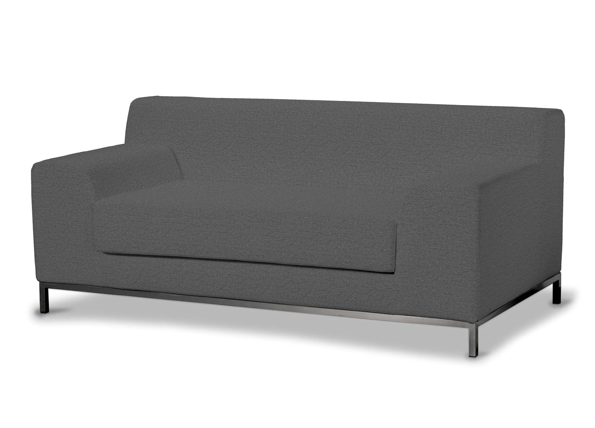 Bezug für Kramfors 2-Sitzer Sofa Farbe grau Stoff strukturiert