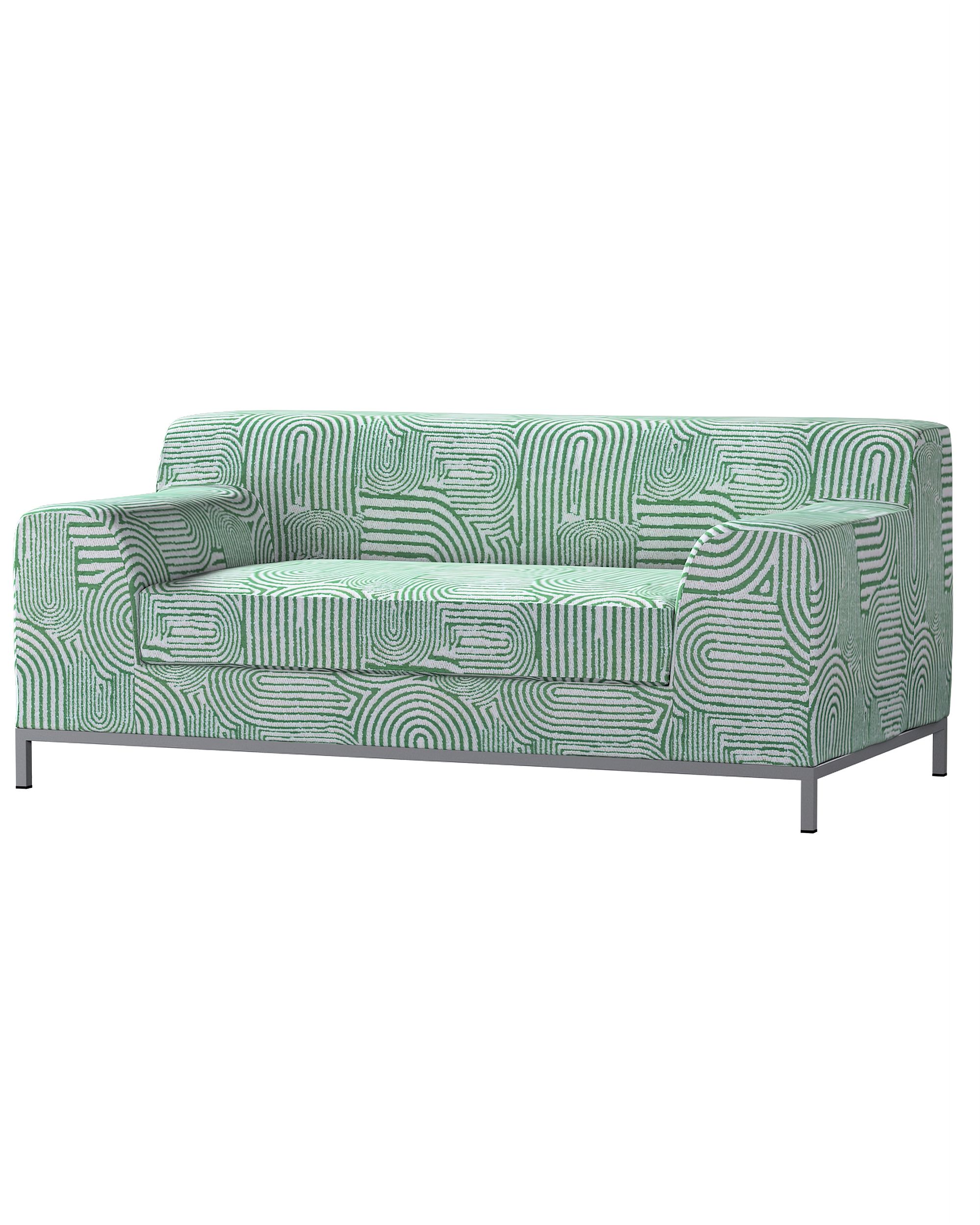 Bezug für Kramfors 2-Sitzer Sofa Farbe grün Stoff strukturiert, gemustert