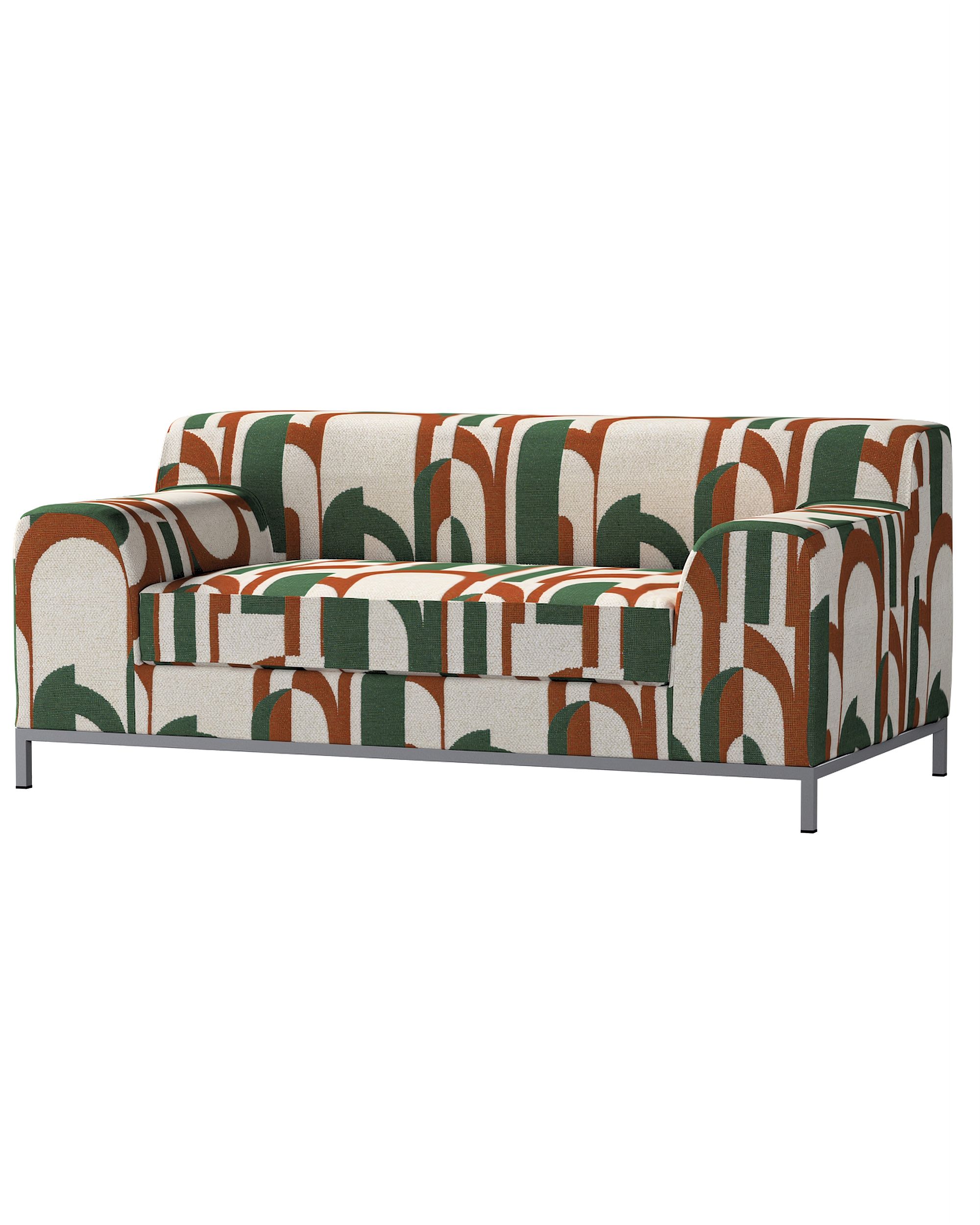 Bezug für Kramfors 2-Sitzer Sofa Farbe grün Stoff strukturiert, gemustert