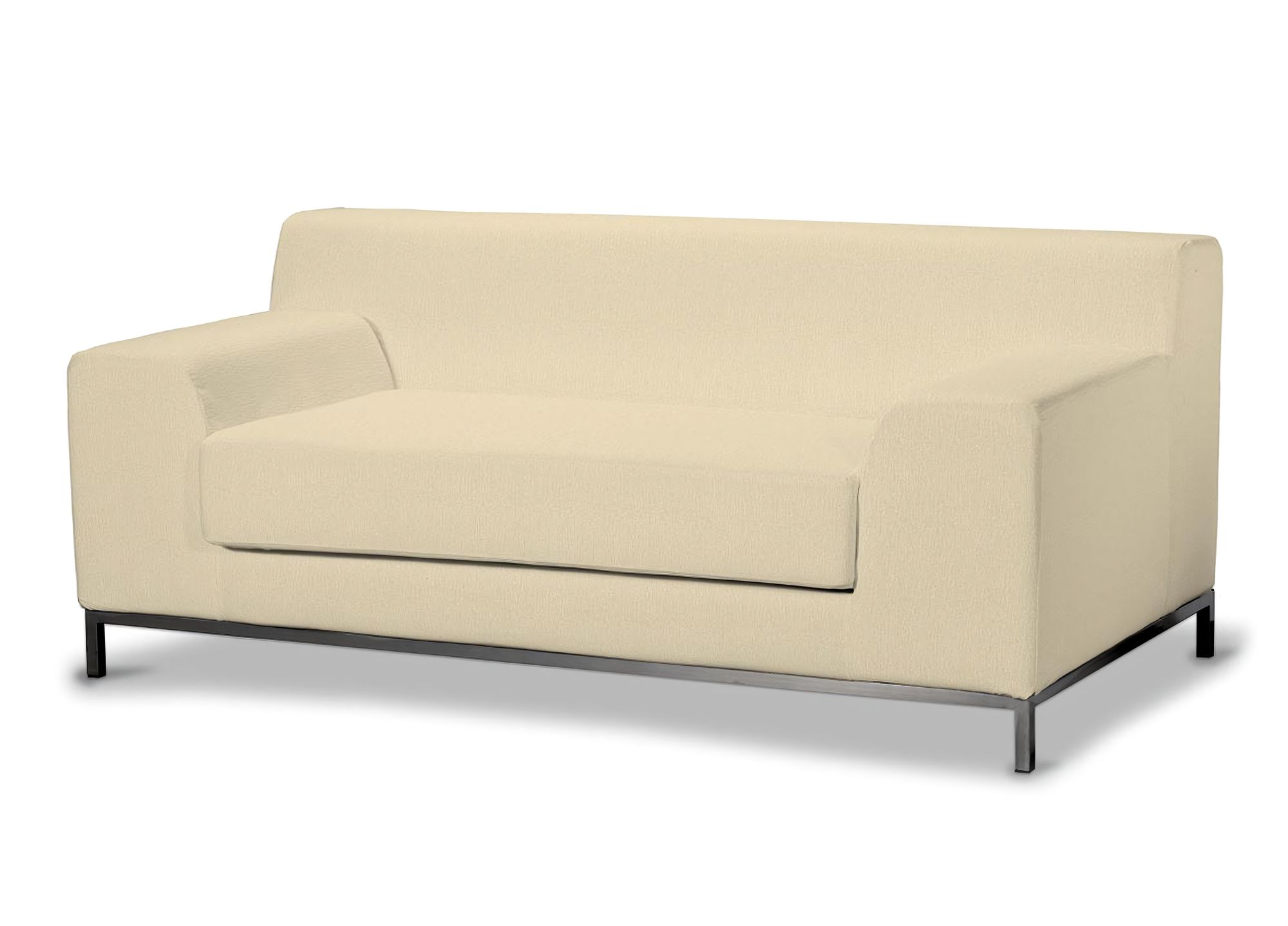 Bezug für Kramfors 2-Sitzer Sofa Farbe creme Stoff glänzend, strukturiert