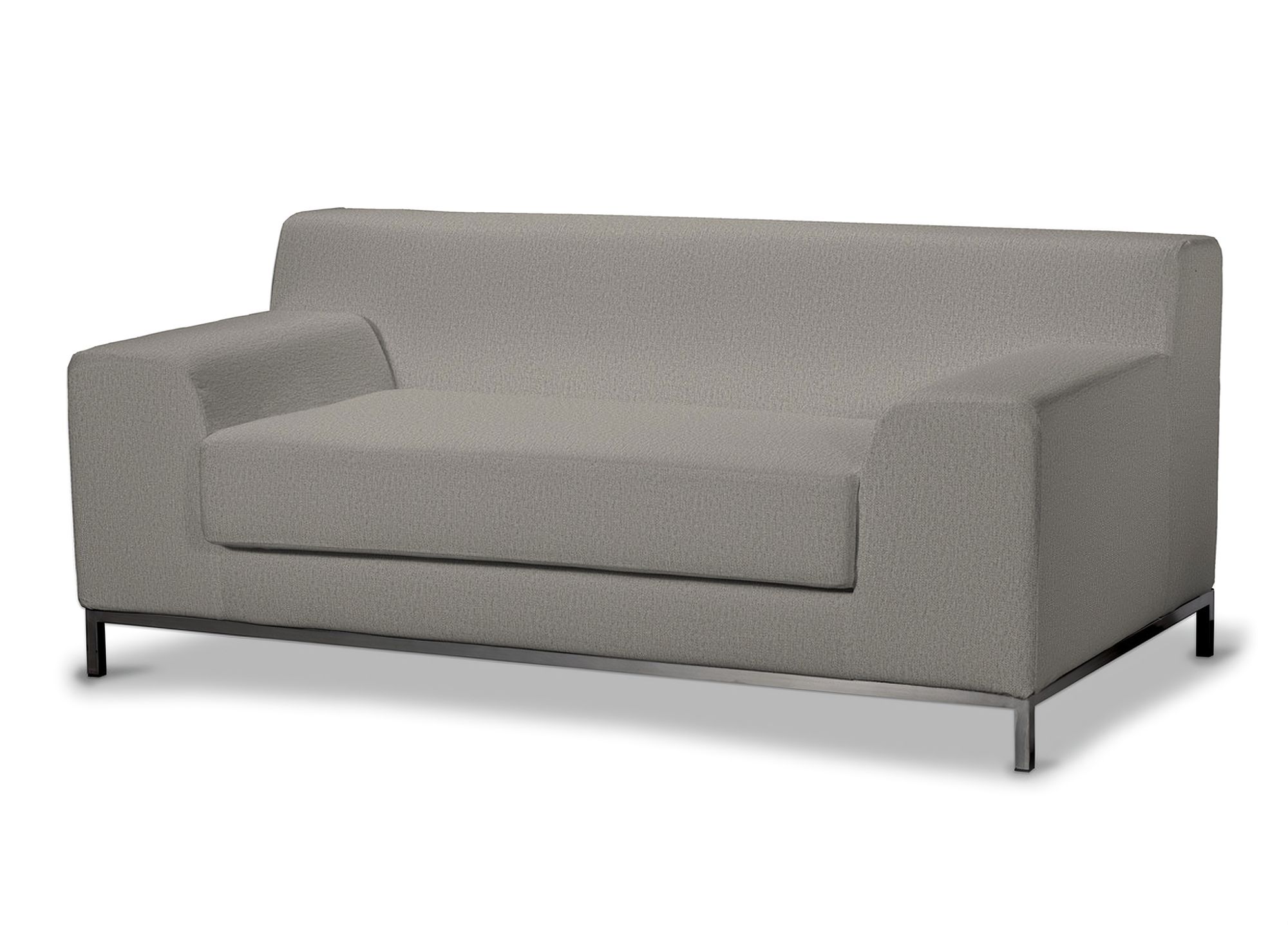 Bezug für Kramfors 2-Sitzer Sofa Farbe grau Stoff strukturiert