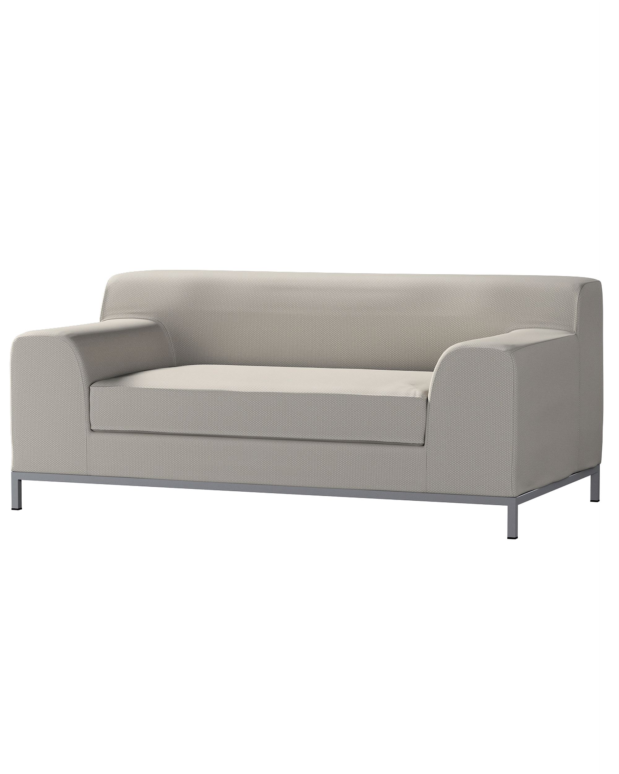 Bezug für Kramfors 2-Sitzer Sofa Farbe grau Stoff strukturiert