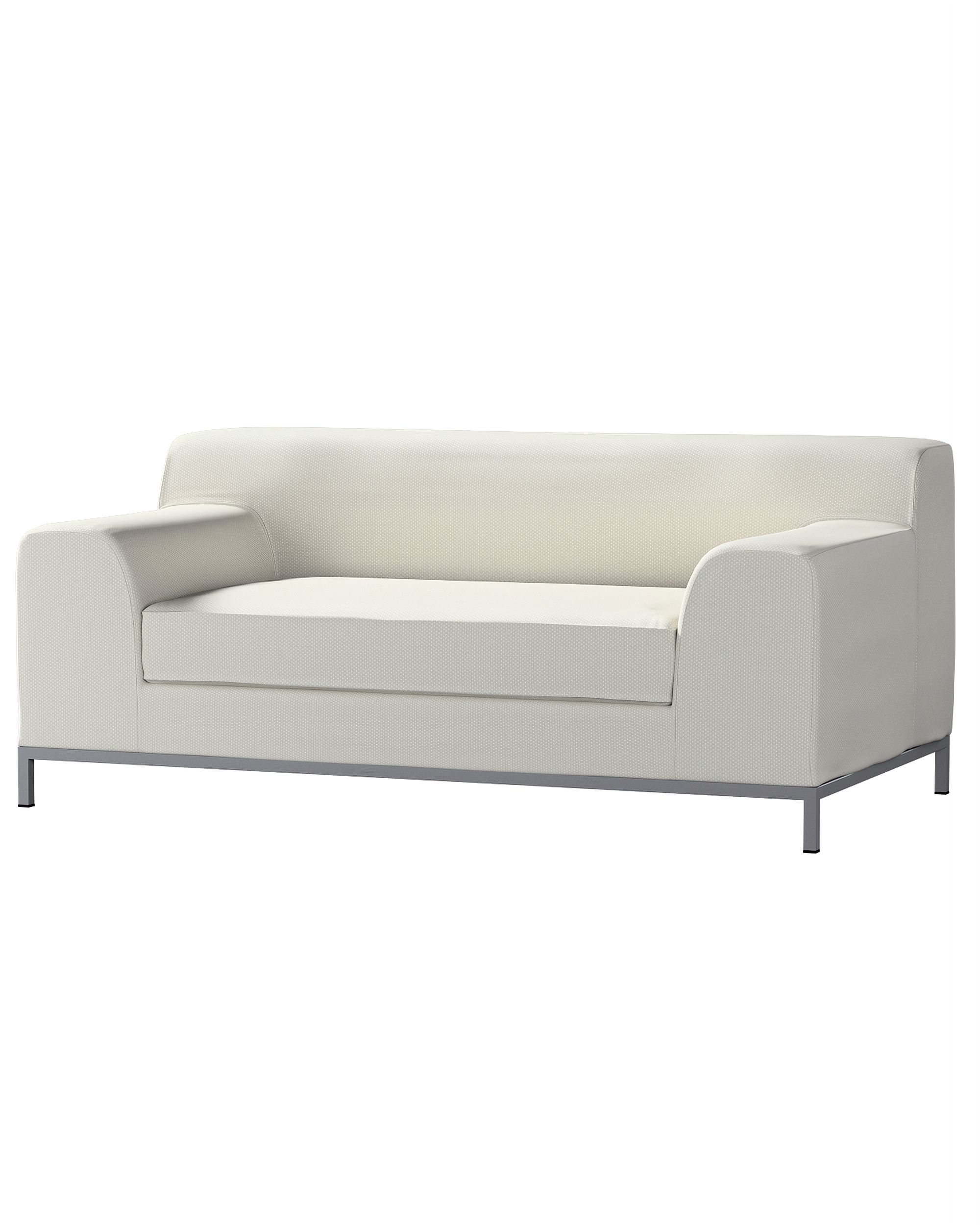 Bezug für Kramfors 2-Sitzer Sofa Farbe grau Stoff strukturiert
