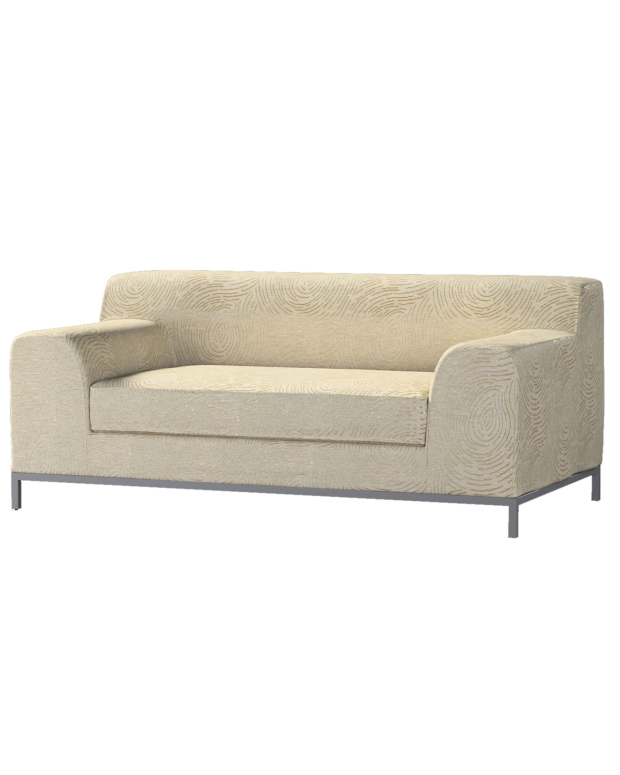 Bezug für Kramfors 2-Sitzer Sofa Farbe beige Stoff glänzend, strukturiert, gemustert