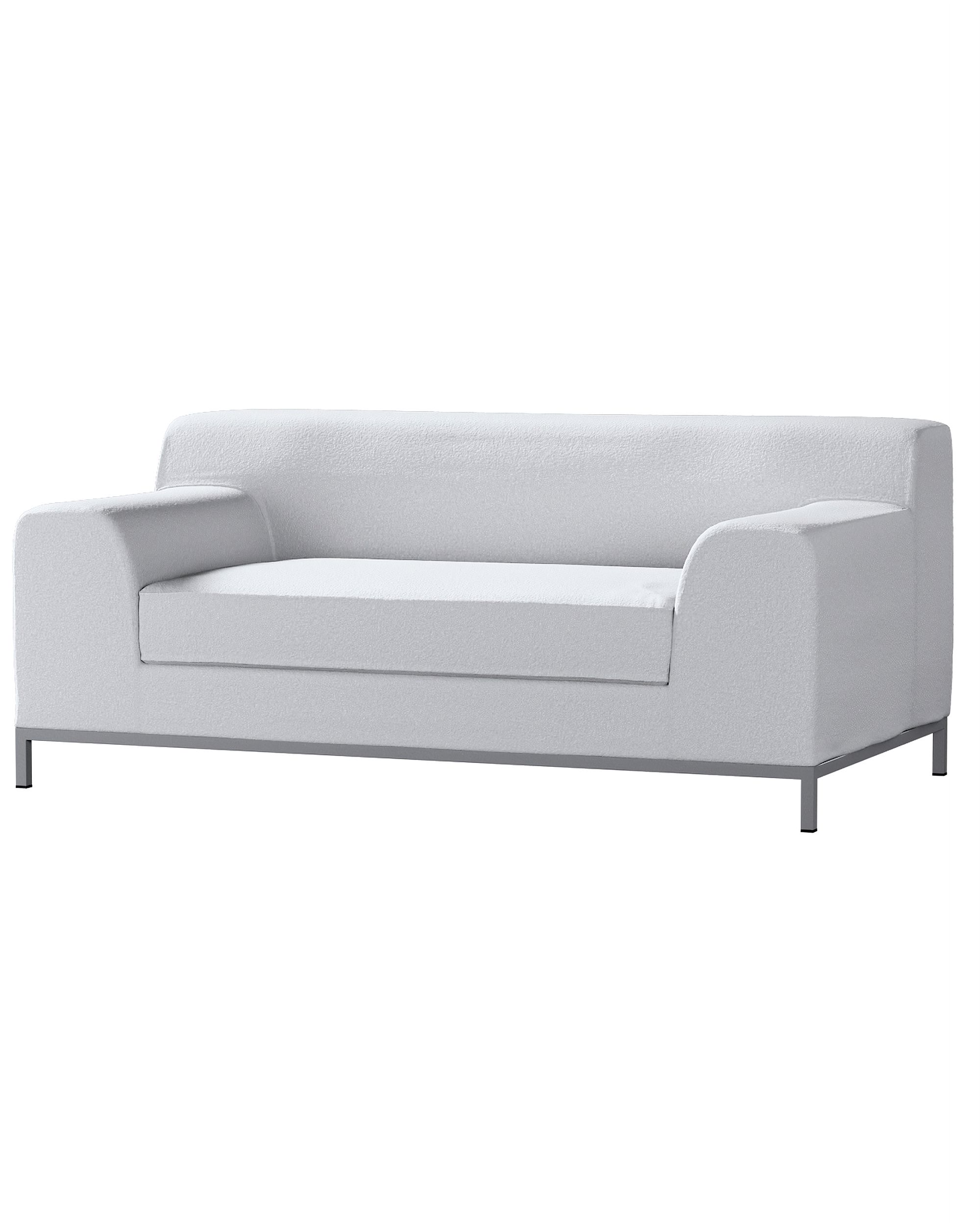 Bezug für Kramfors 2-Sitzer Sofa Farbe weiß Stoff strukturiert