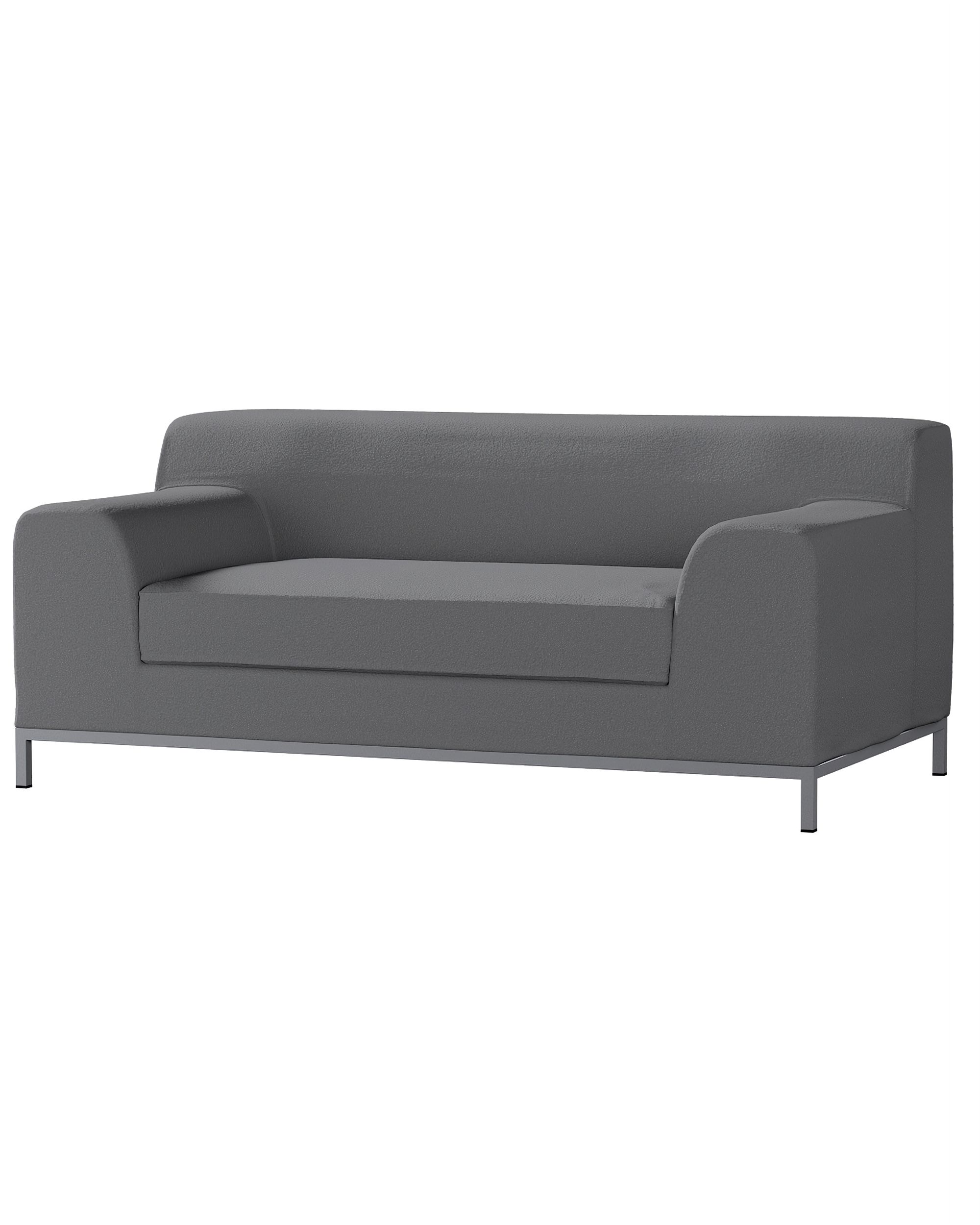 Bezug für Kramfors 2-Sitzer Sofa Farbe grau Stoff strukturiert