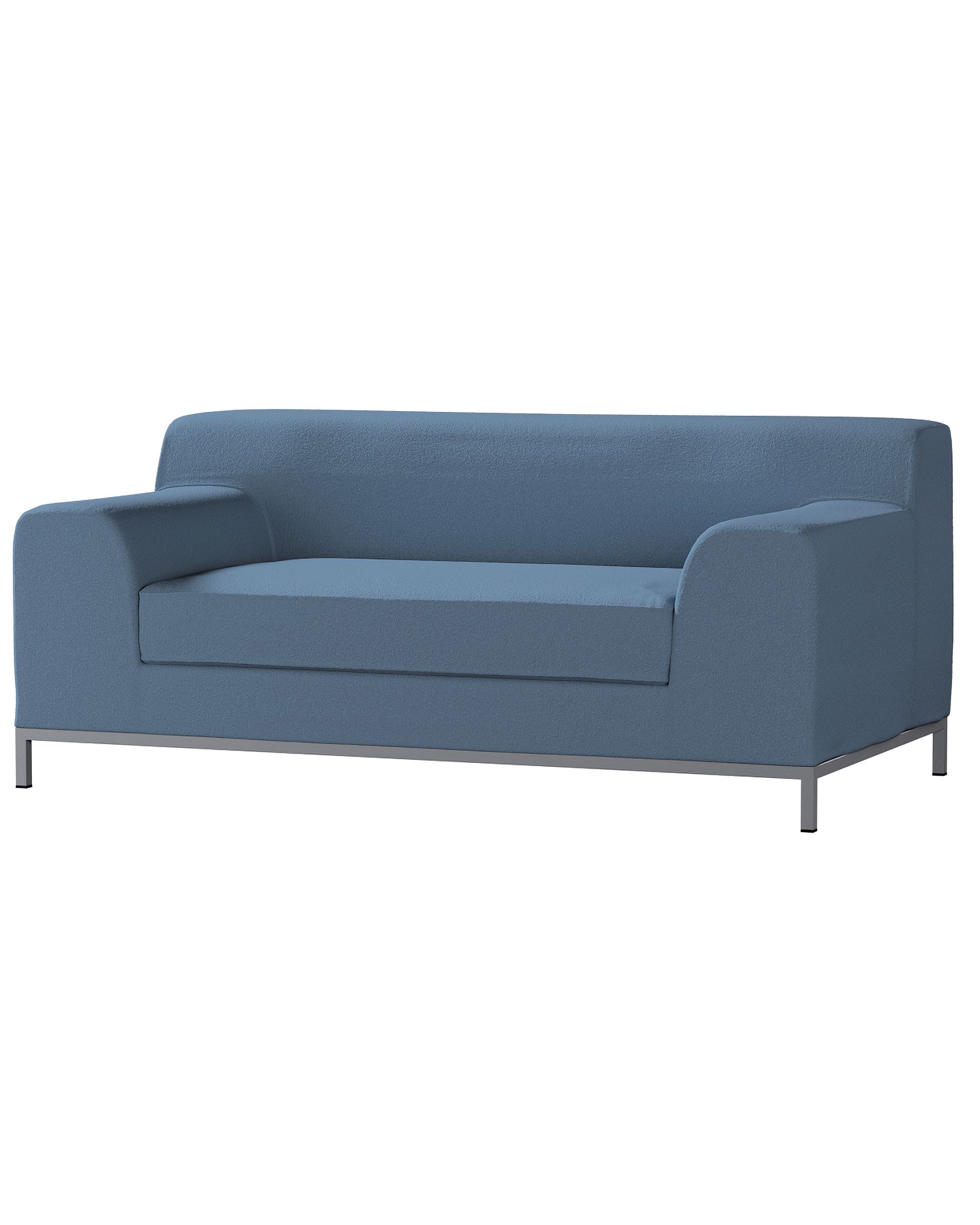 Bezug für Kramfors 2-Sitzer Sofa Farbe blau Stoff strukturiert
