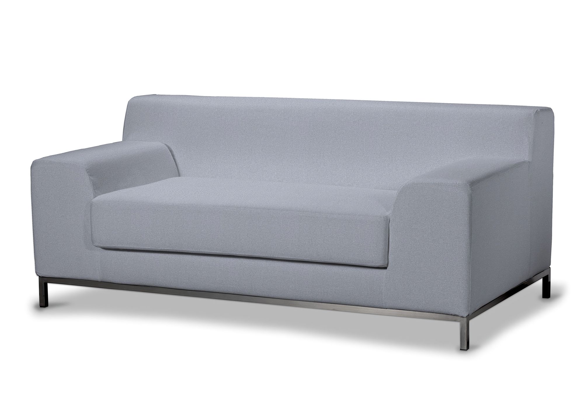 Bezug für Kramfors 2-Sitzer Sofa Farbe blau Stoff strukturiert