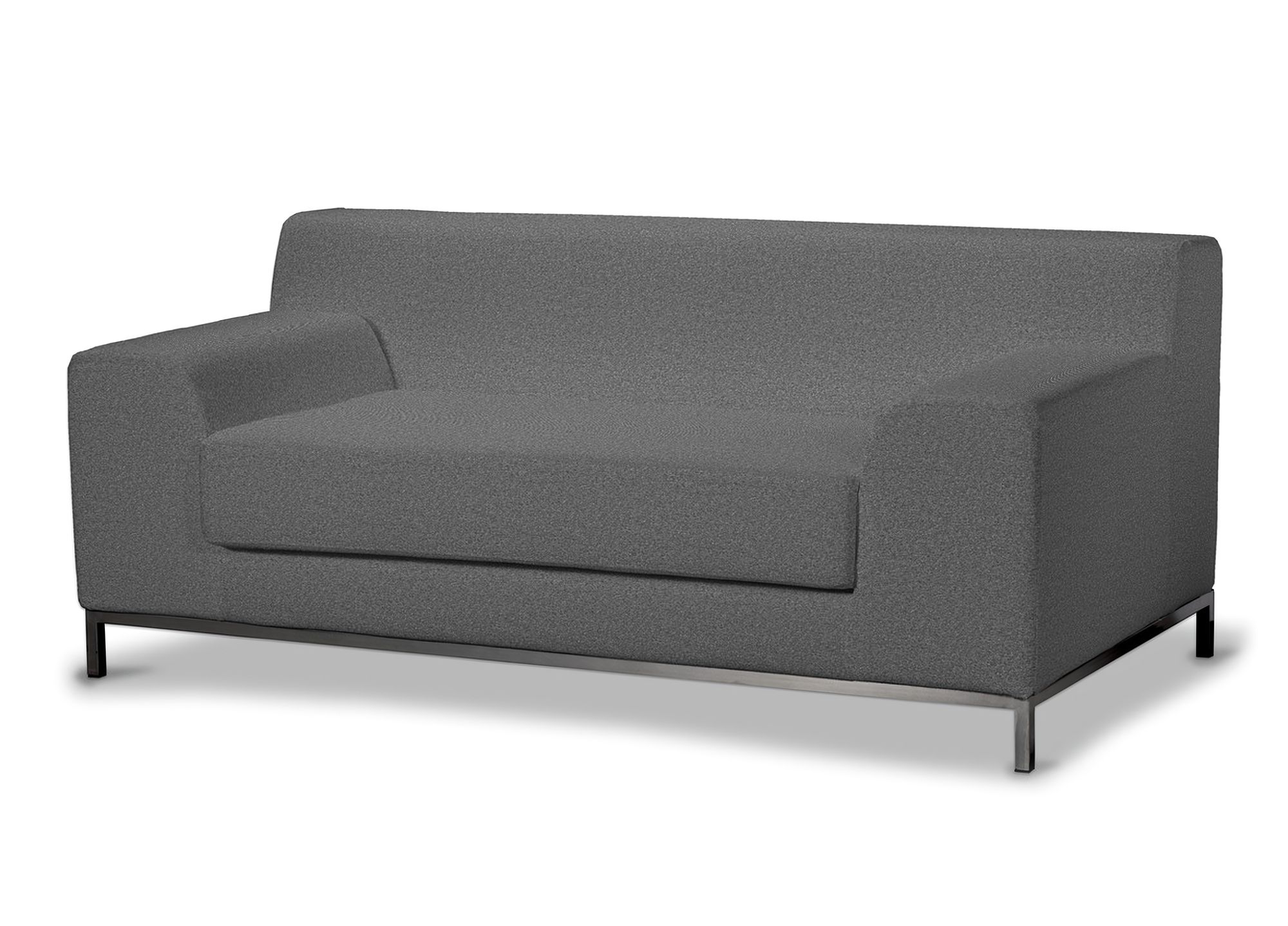 Bezug für Kramfors 2-Sitzer Sofa Farbe grau Stoff strukturiert