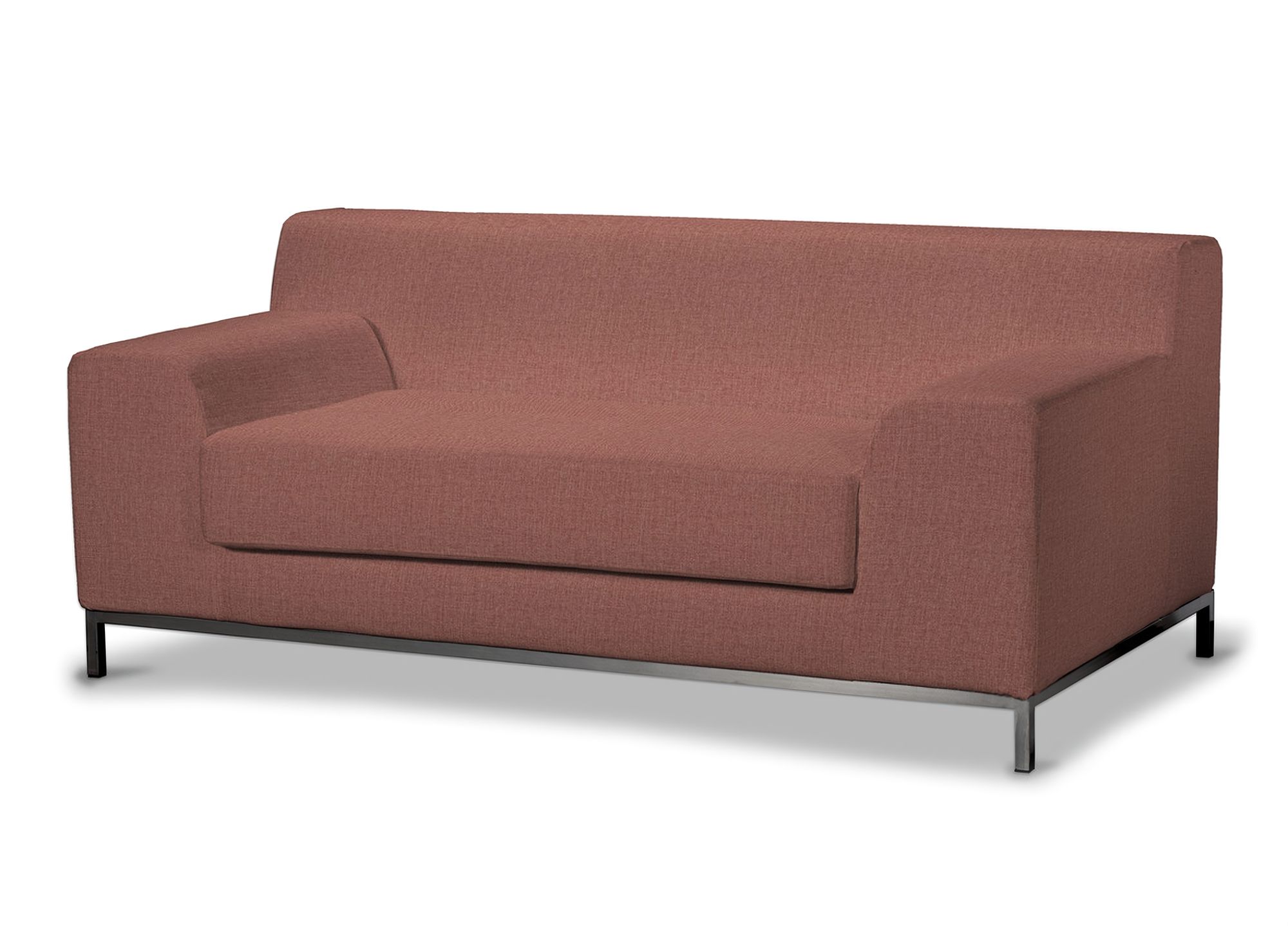 Bezug für Kramfors 2-Sitzer Sofa Farbe braun Stoff strukturiert
