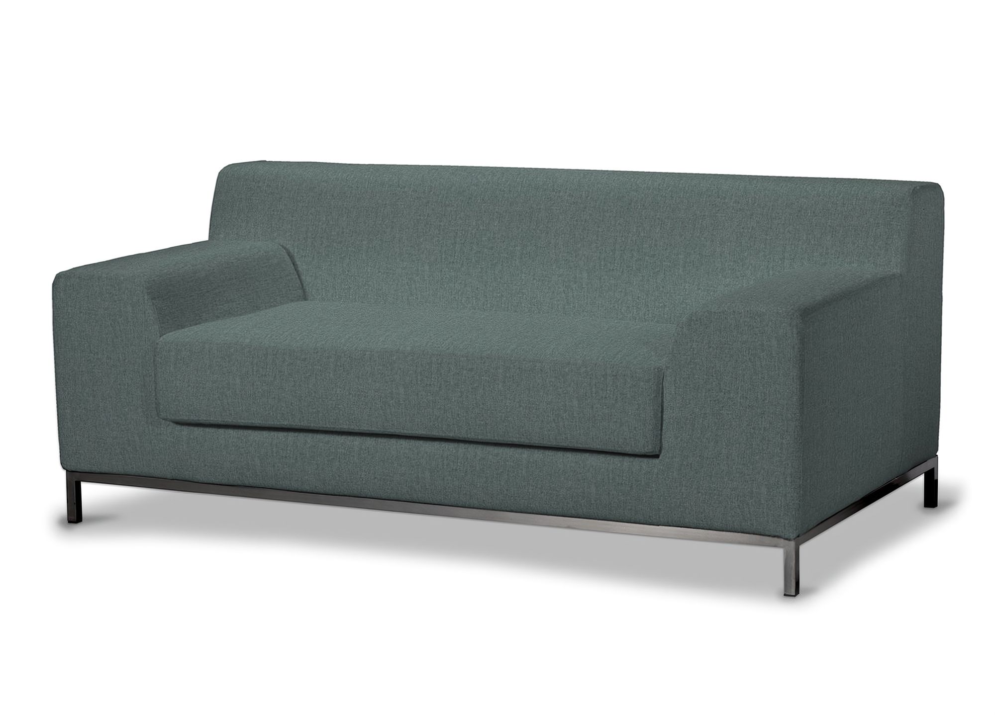 Bezug für Kramfors 2-Sitzer Sofa Farbe blau Stoff strukturiert