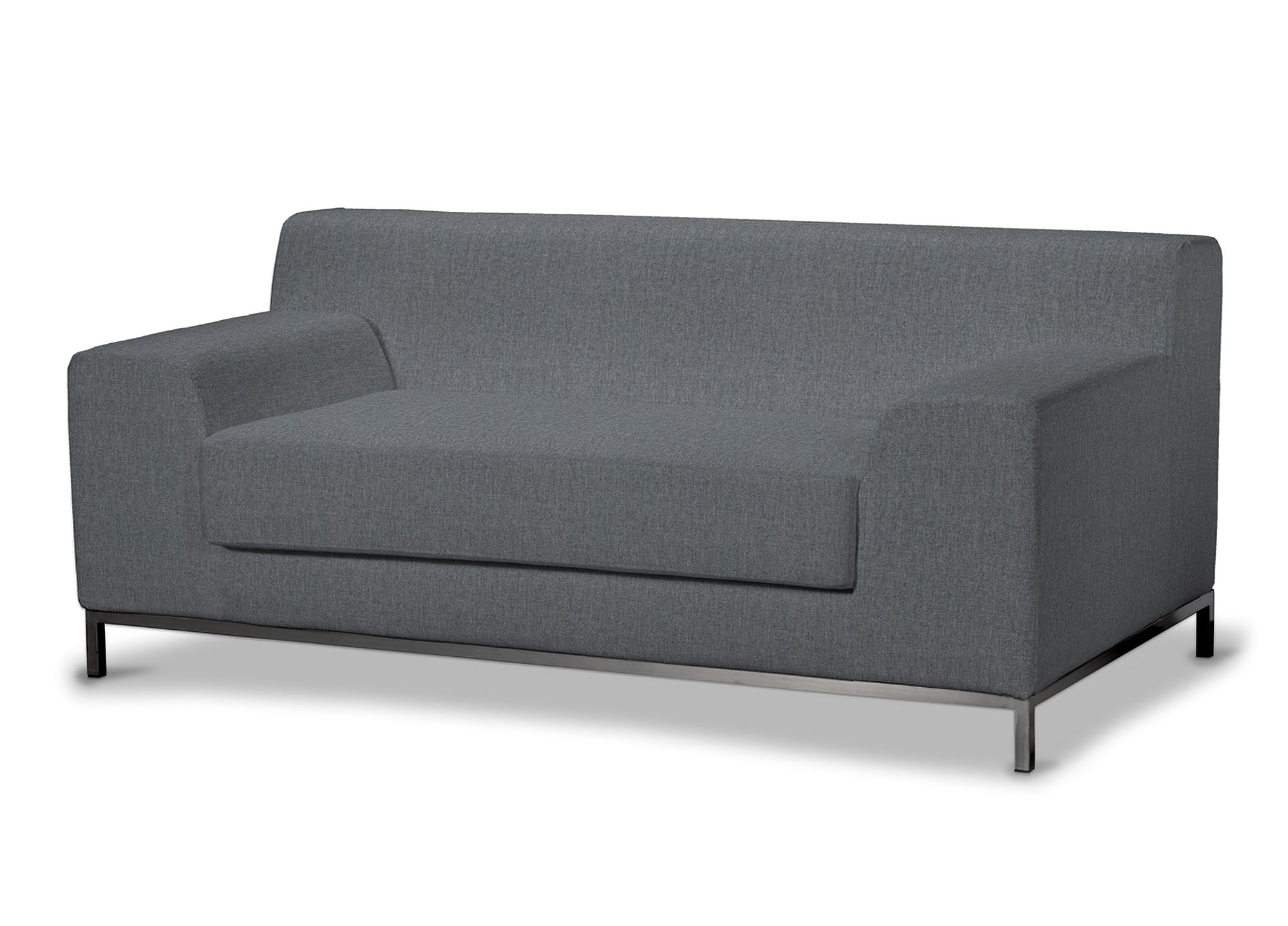 Bezug für Kramfors 2-Sitzer Sofa Farbe grau Stoff strukturiert