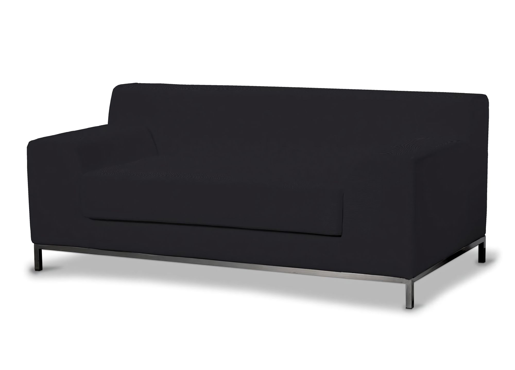 Bezug für Kramfors 2-Sitzer Sofa Farbe schwarz Stoff strukturiert